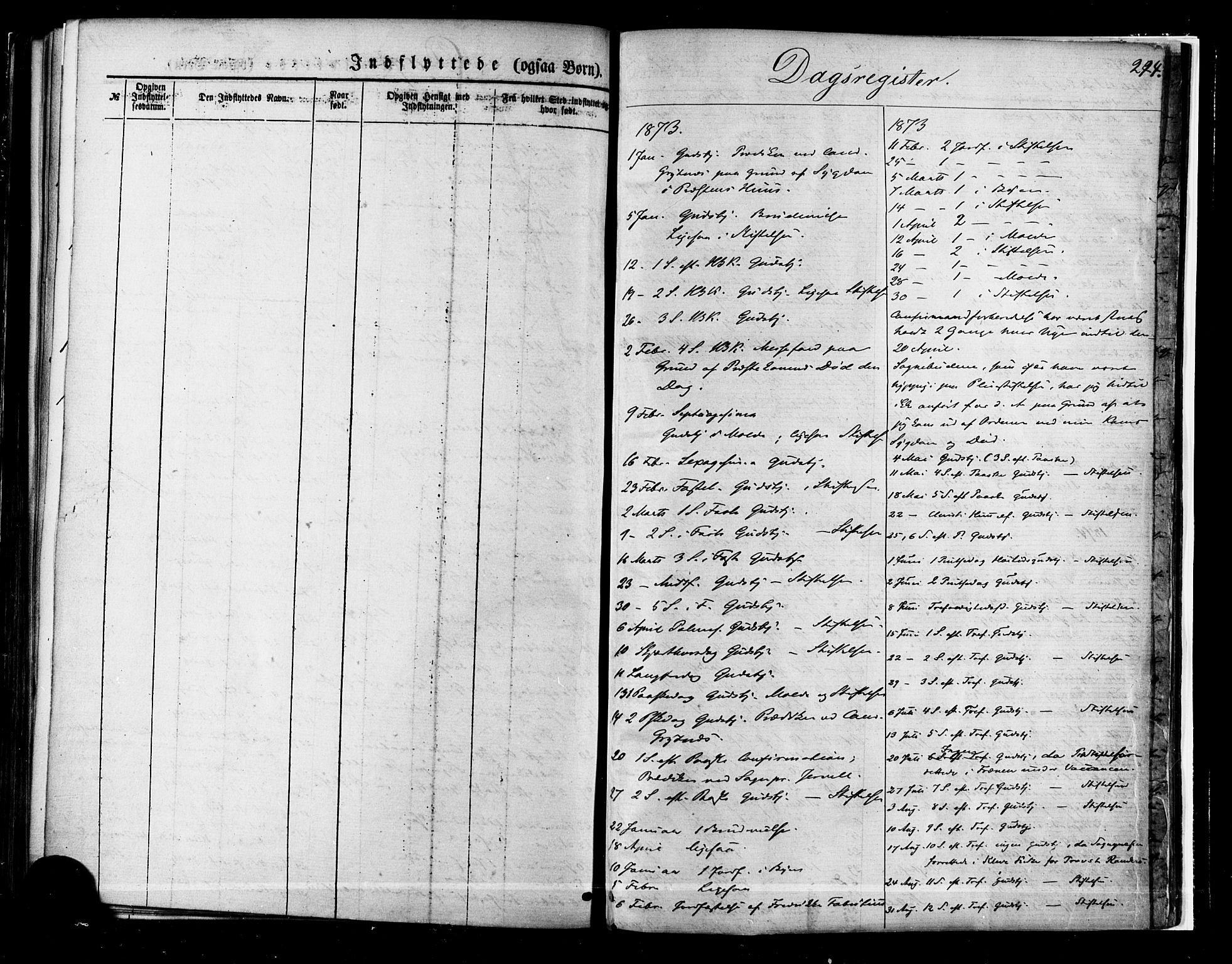 Ministerialprotokoller, klokkerbøker og fødselsregistre - Møre og Romsdal, SAT/A-1454/558/L0691: Parish register (official) no. 558A05, 1873-1886, p. 244