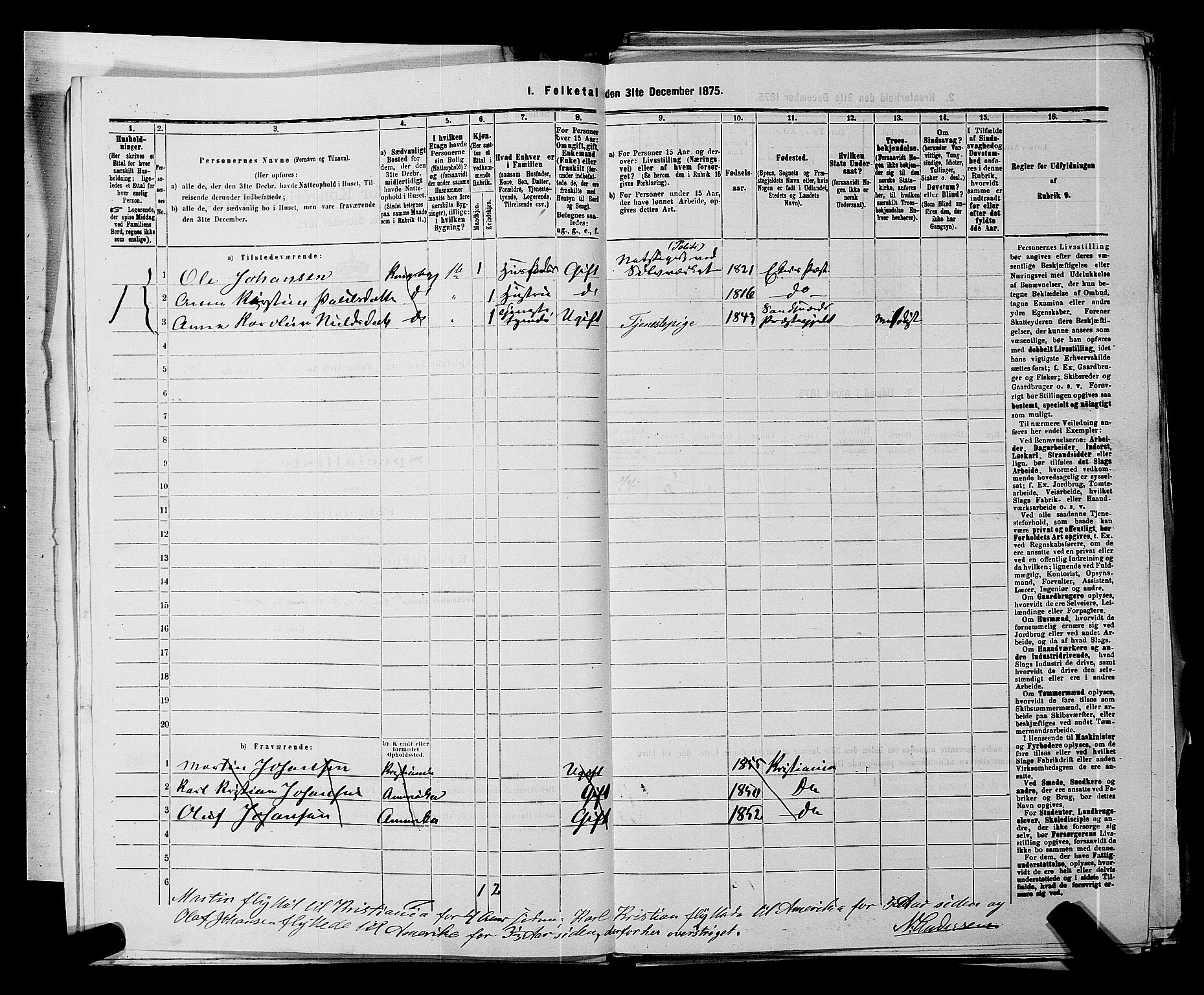 SAKO, 1875 census for 0604B Kongsberg/Kongsberg, 1875, p. 223