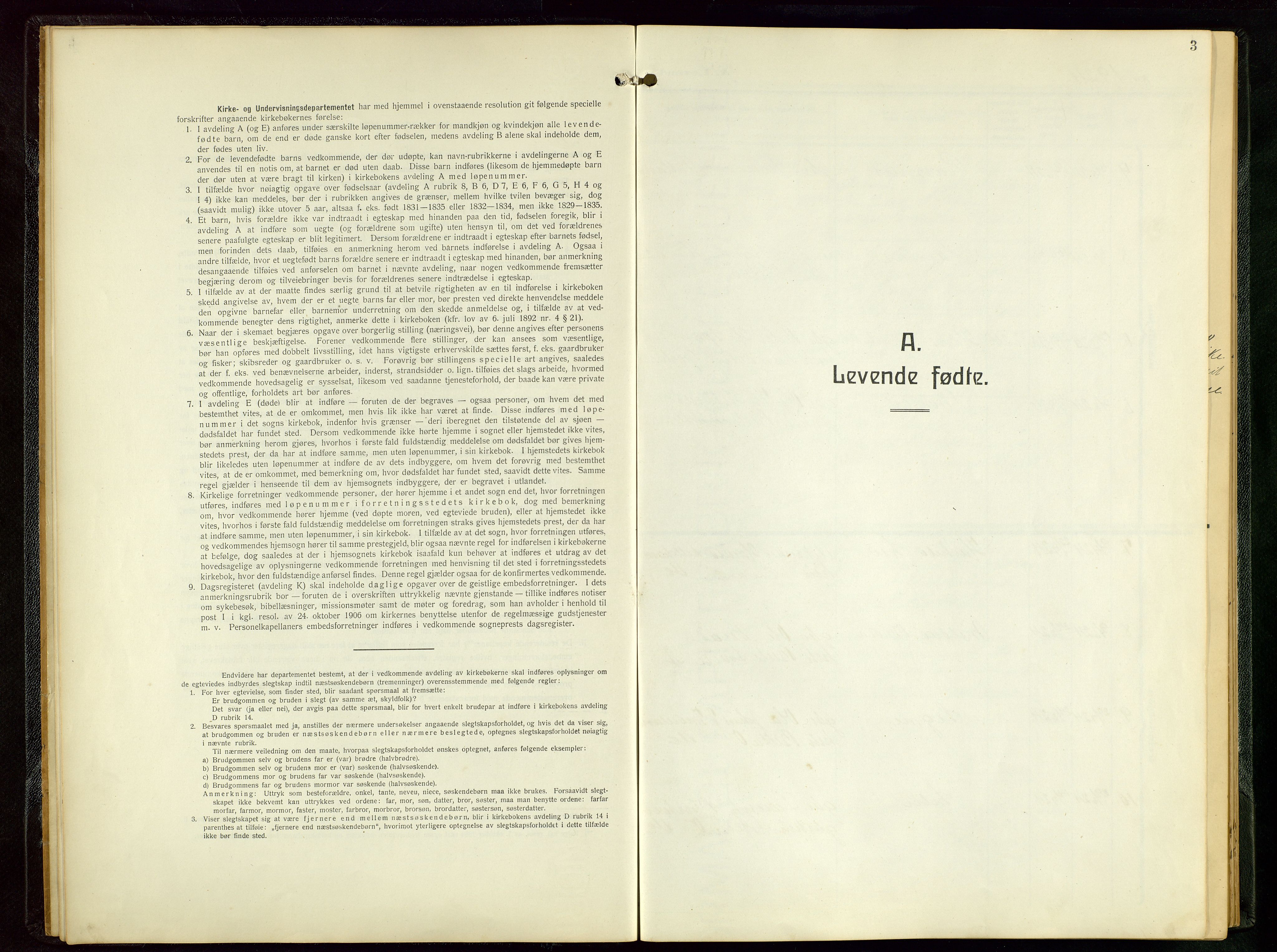 Skjold sokneprestkontor, SAST/A-101847/H/Ha/Hab/L0011: Parish register (copy) no. B 11, 1922-1951, p. 3