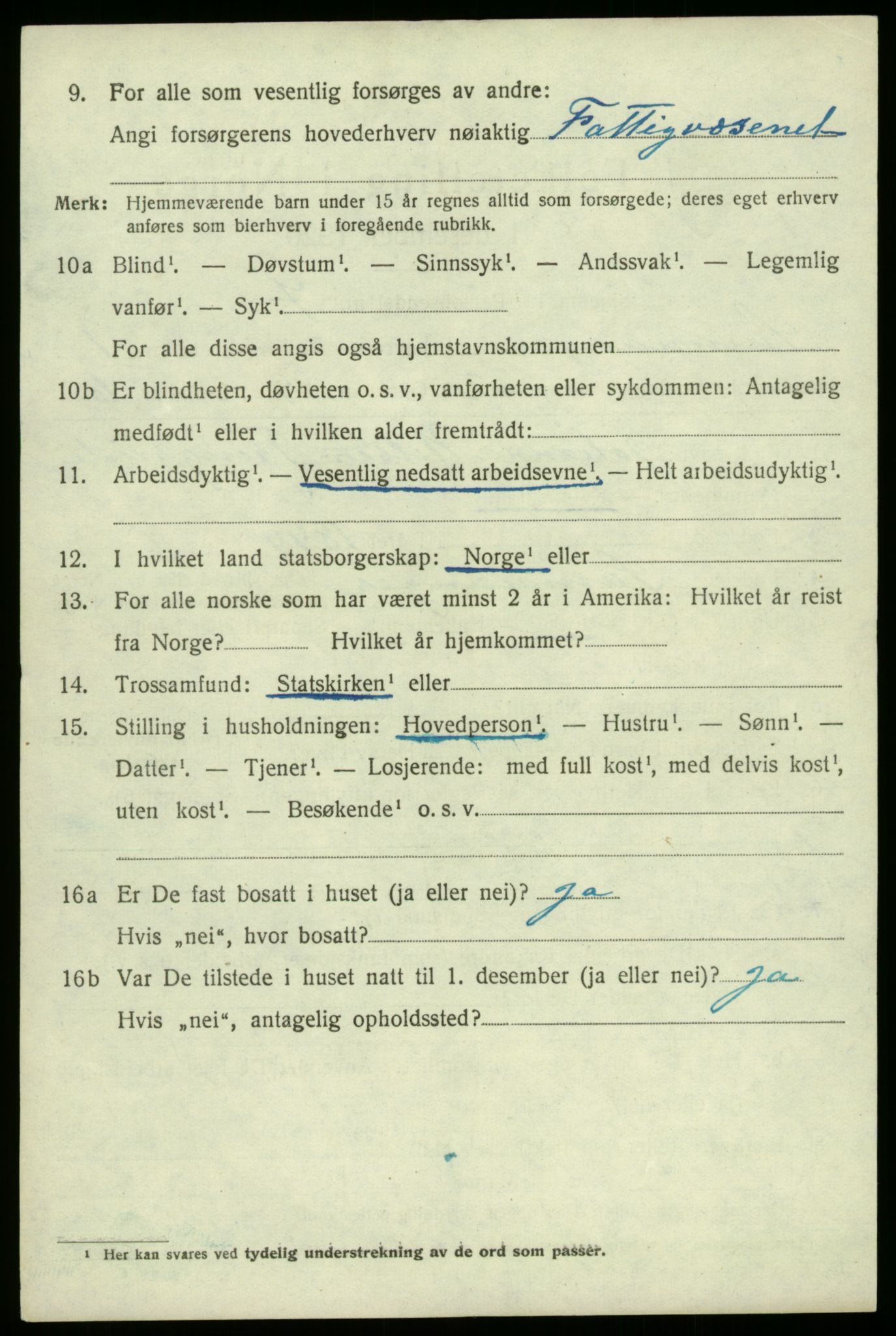 SAB, 1920 census for Samnanger, 1920, p. 1108