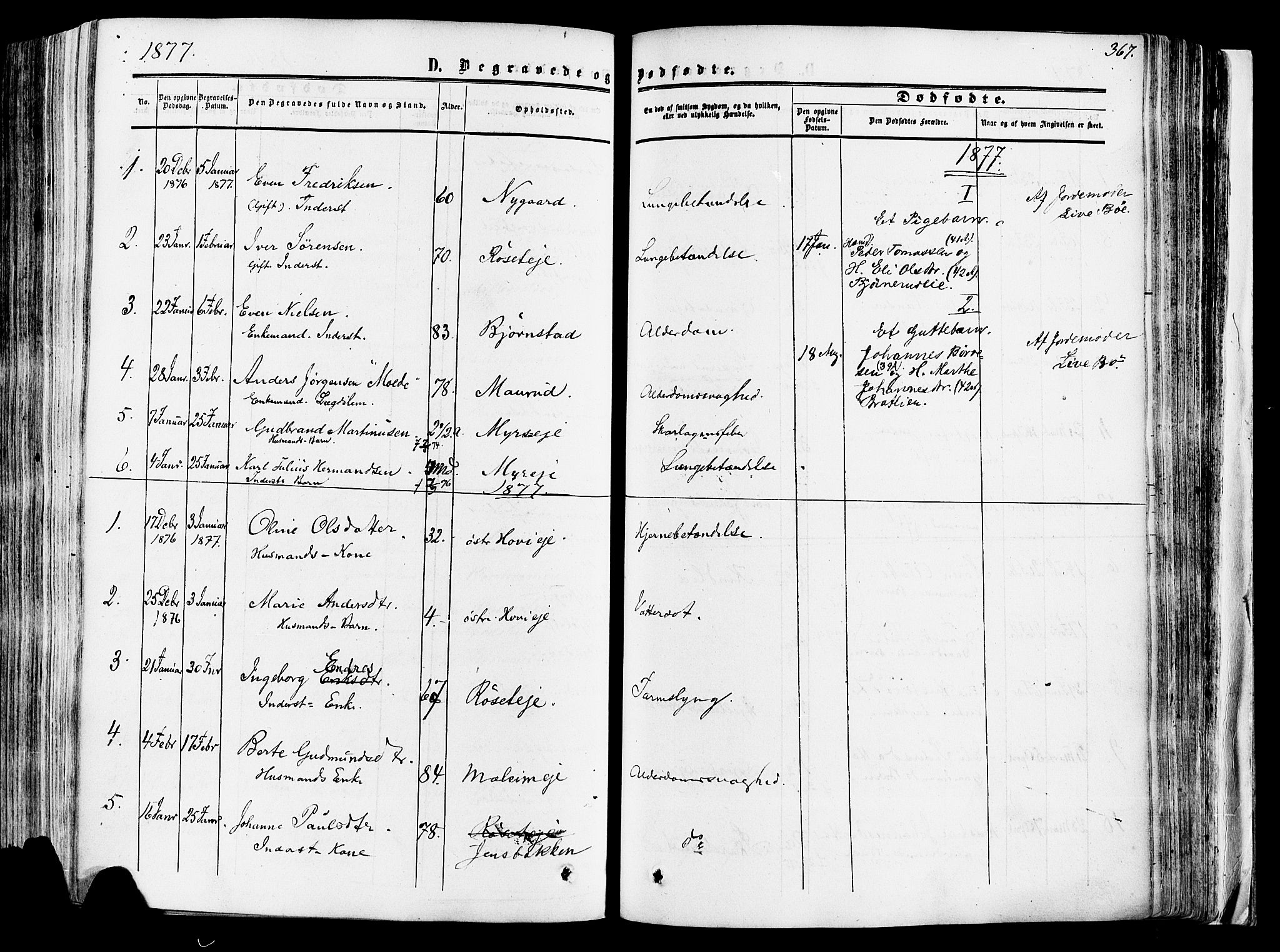 Vang prestekontor, Hedmark, SAH/PREST-008/H/Ha/Haa/L0013: Parish register (official) no. 13, 1855-1879, p. 367