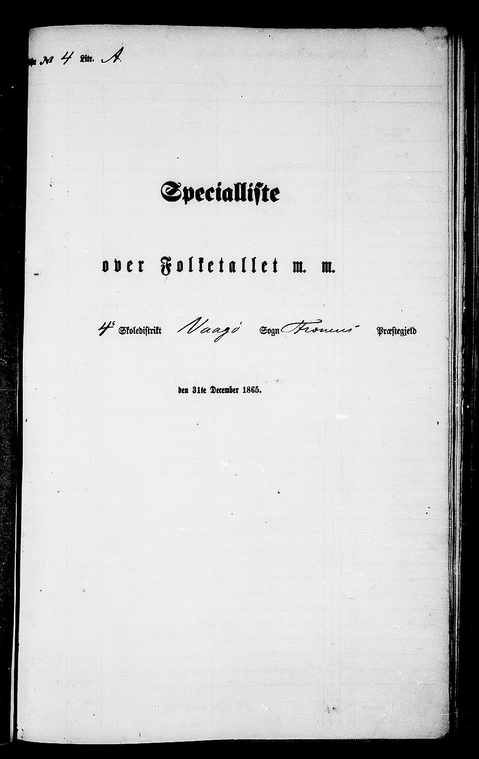 RA, 1865 census for Fræna, 1865, p. 52