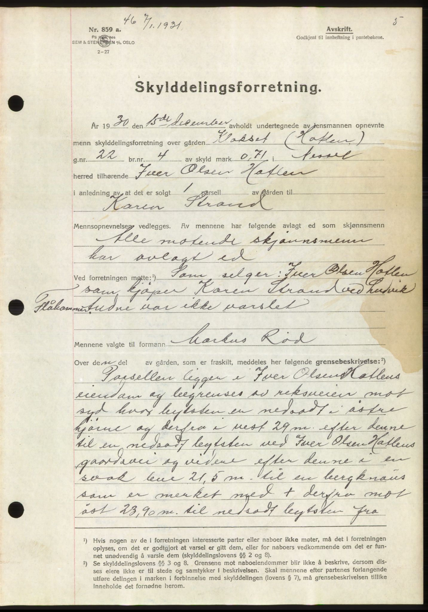 Romsdal sorenskriveri, AV/SAT-A-4149/1/2/2C/L0059: Mortgage book no. 53, 1931-1931, Deed date: 07.01.1931