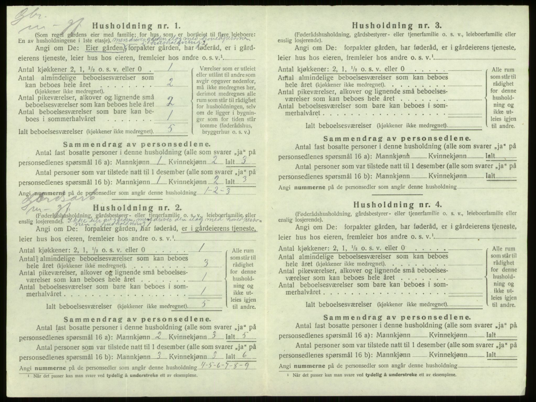 SAB, 1920 census for Davik, 1920, p. 720