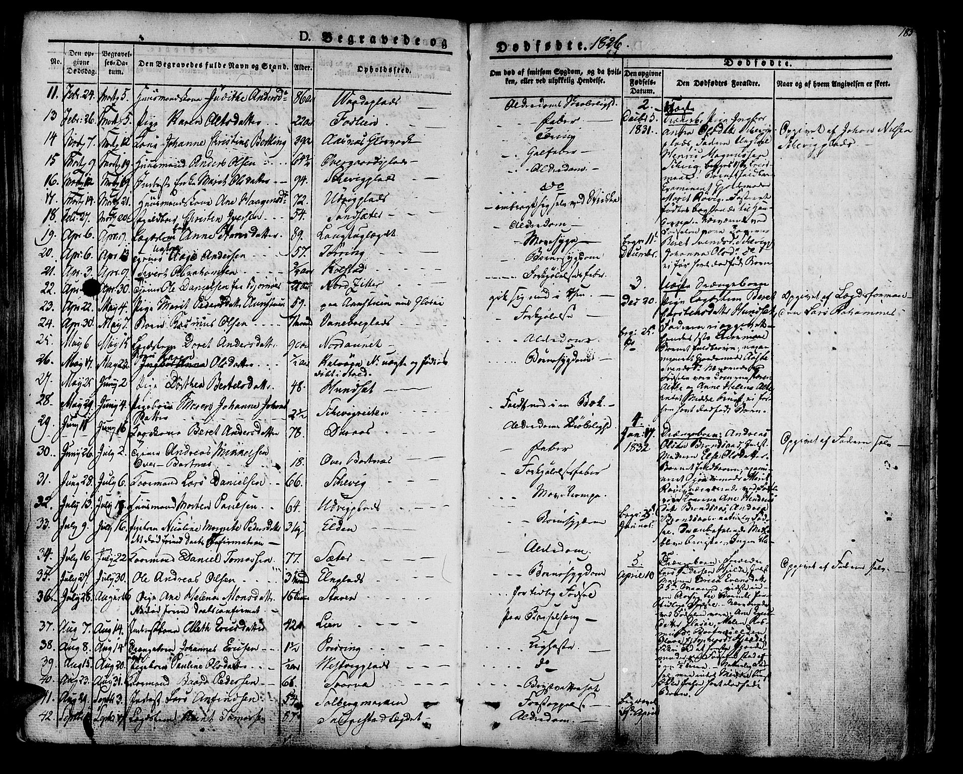 Ministerialprotokoller, klokkerbøker og fødselsregistre - Nord-Trøndelag, SAT/A-1458/741/L0390: Parish register (official) no. 741A04, 1822-1836, p. 185