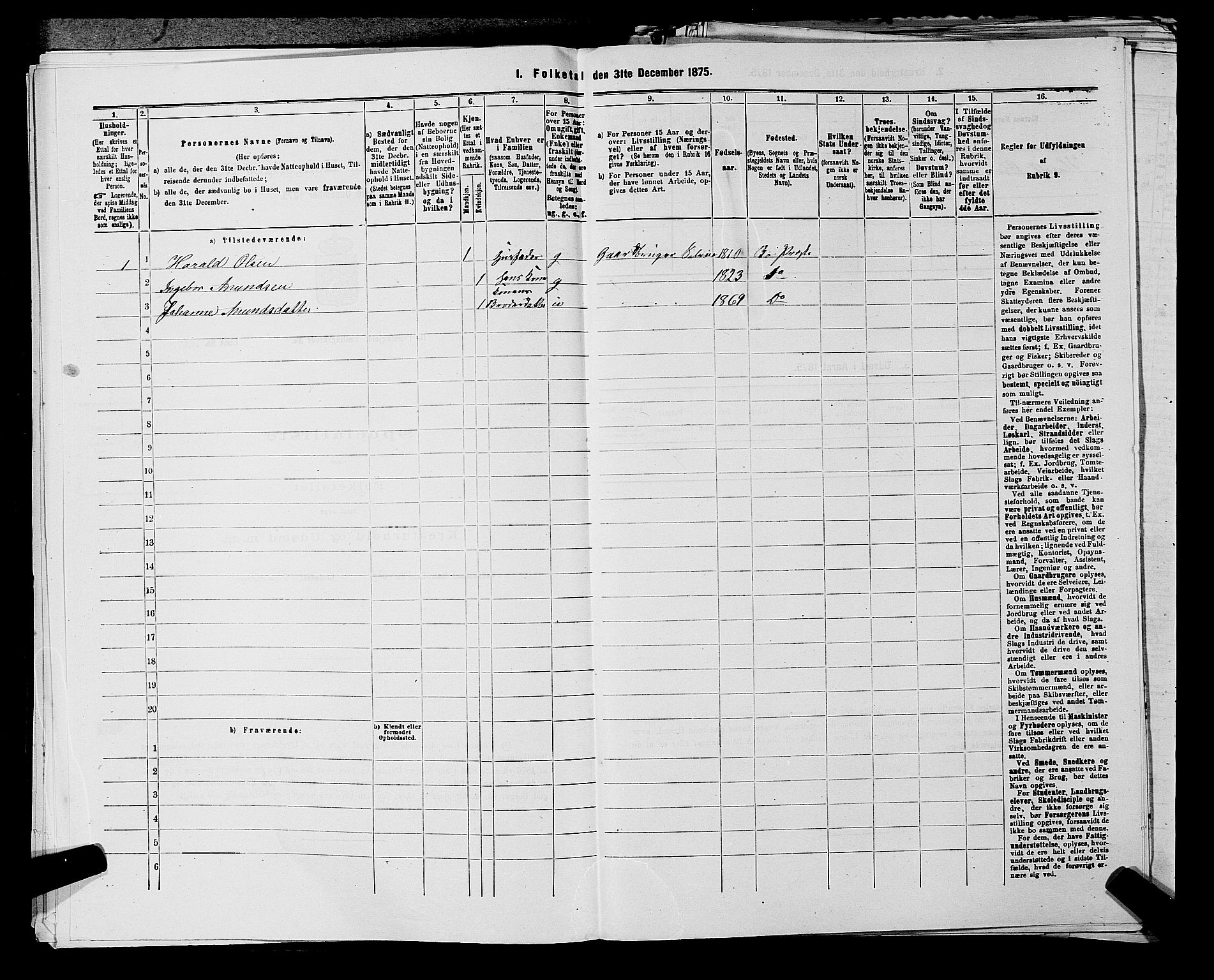 SAKO, 1875 census for 0821P Bø, 1875, p. 117