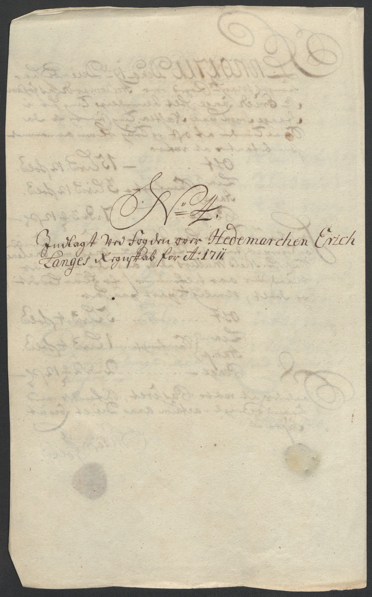 Rentekammeret inntil 1814, Reviderte regnskaper, Fogderegnskap, AV/RA-EA-4092/R16/L1047: Fogderegnskap Hedmark, 1711, p. 67