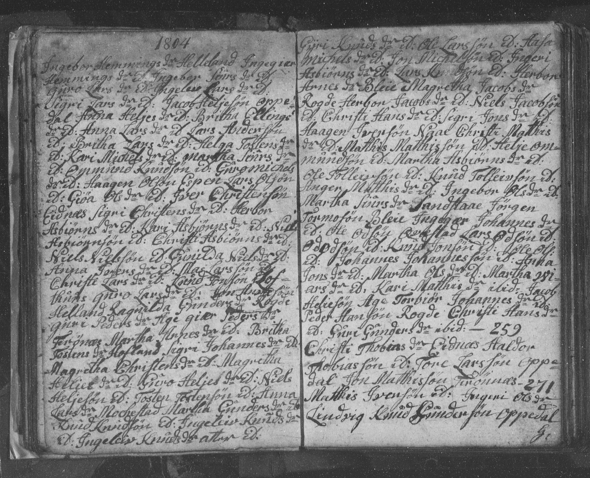 Ullensvang sokneprestembete, SAB/A-78701/H/Hab: Parish register (copy) no. B 8, 1804-1811