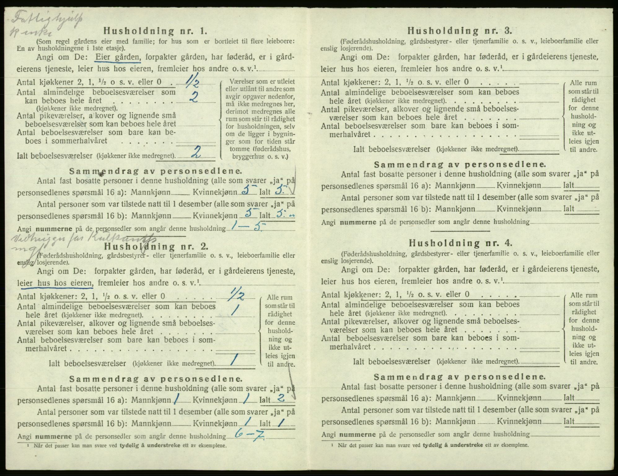 SAB, 1920 census for Samnanger, 1920, p. 407