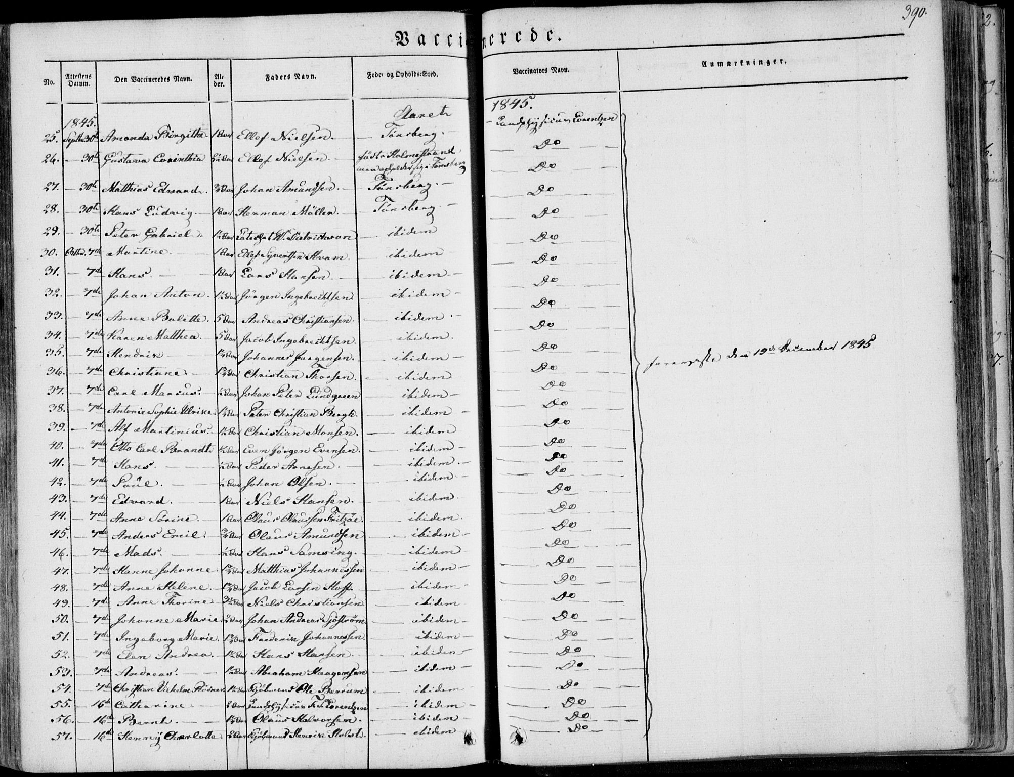 Tønsberg kirkebøker, AV/SAKO-A-330/F/Fa/L0007: Parish register (official) no. I 7, 1845-1854, p. 390