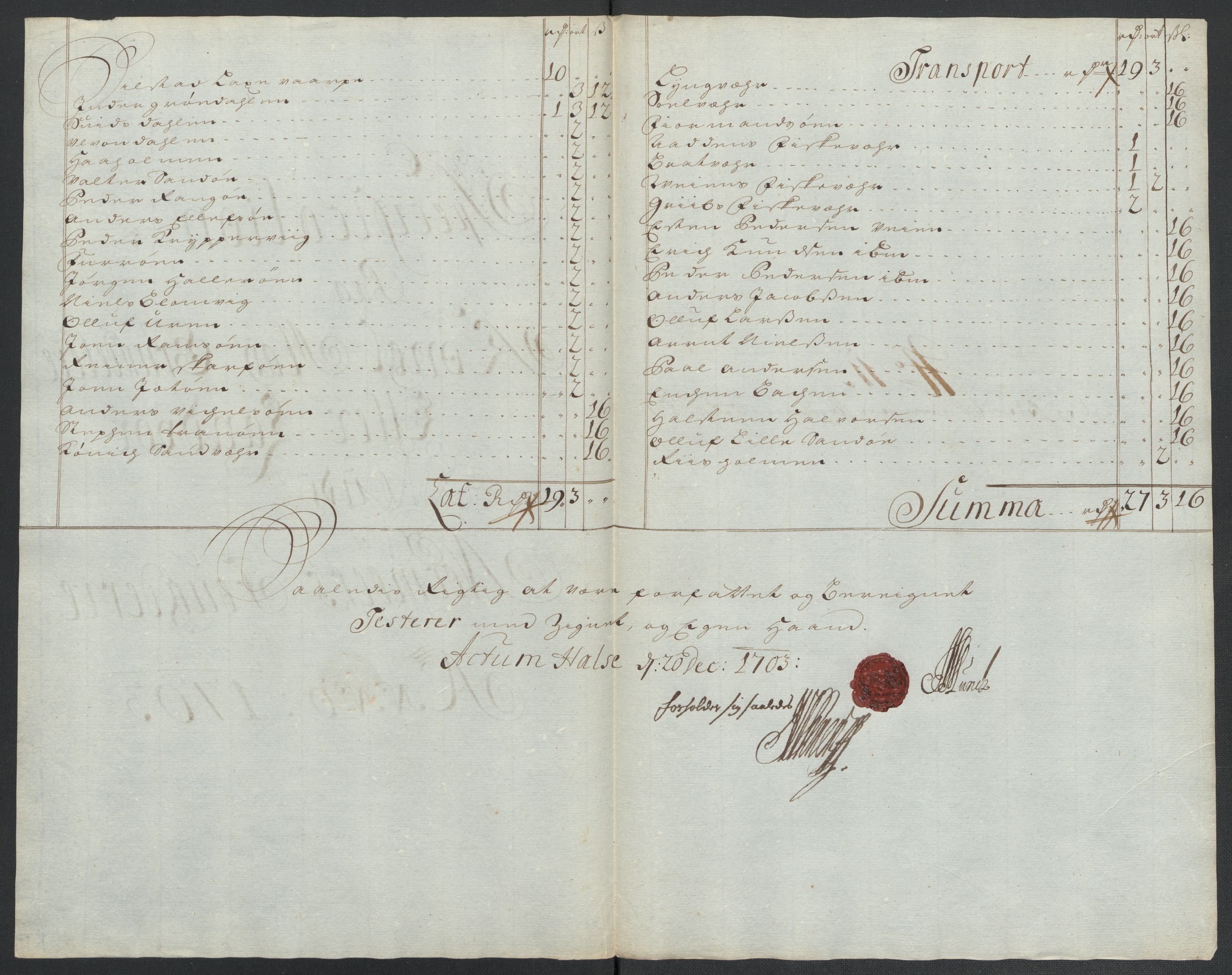 Rentekammeret inntil 1814, Reviderte regnskaper, Fogderegnskap, AV/RA-EA-4092/R56/L3740: Fogderegnskap Nordmøre, 1703-1704, p. 104