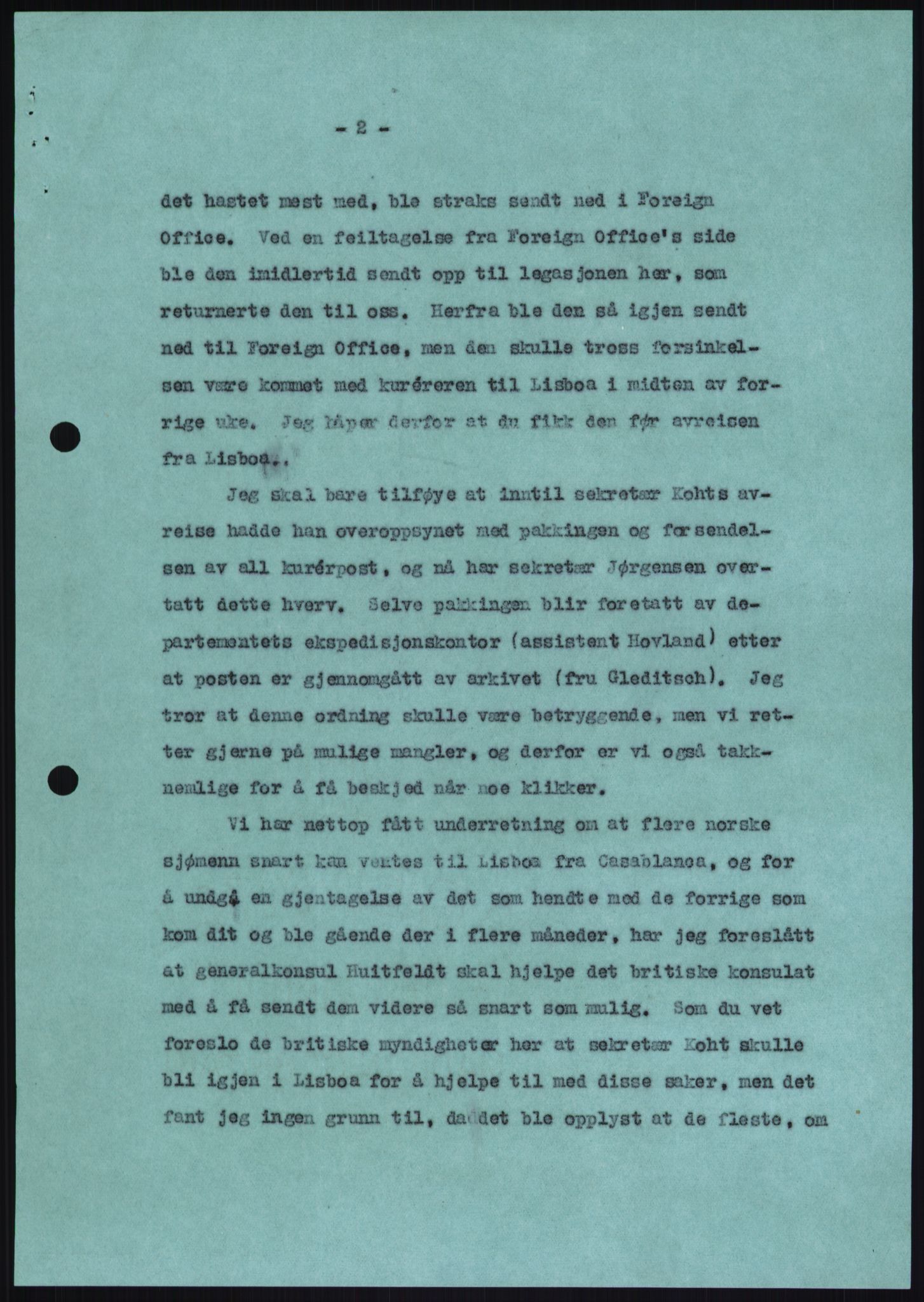 Lie, Trygve, RA/PA-1407/D/L0003: Blandet korrespondanse., 1940-1948, p. 13