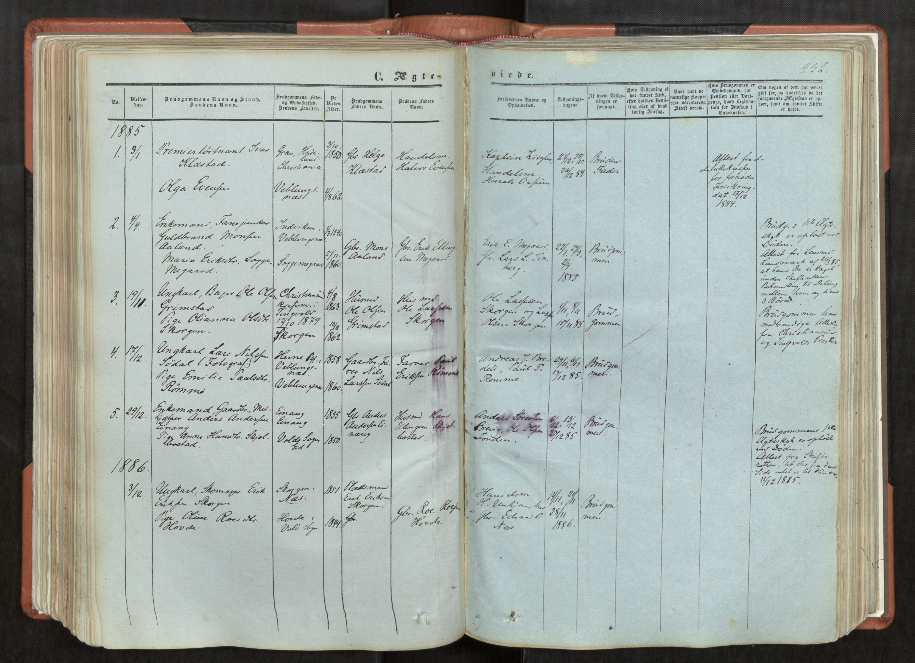 Ministerialprotokoller, klokkerbøker og fødselsregistre - Møre og Romsdal, AV/SAT-A-1454/544/L0572: Parish register (official) no. 544A05, 1854-1886, p. 232