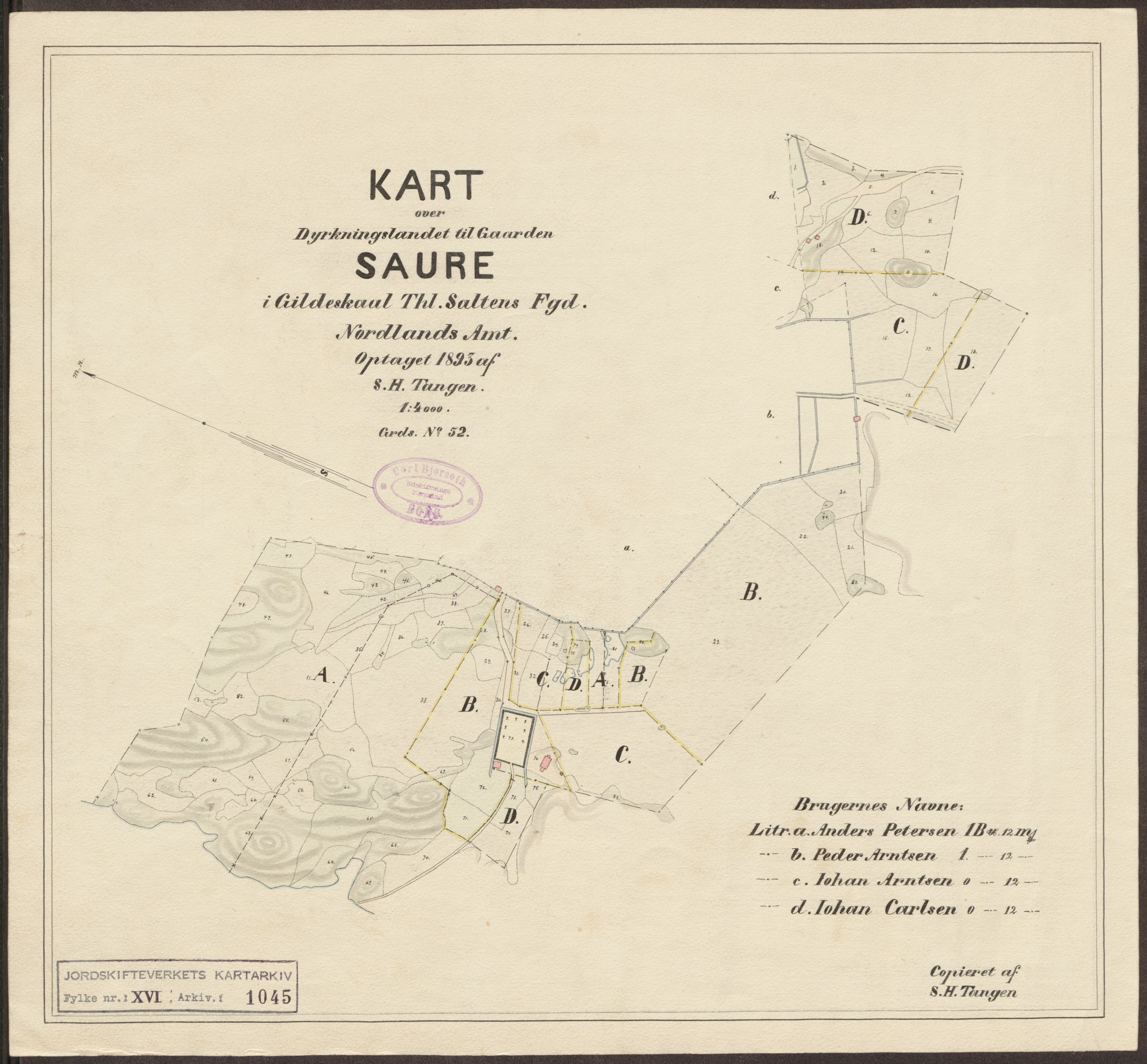 Jordskifteverkets kartarkiv, AV/RA-S-3929/T, 1859-1988, p. 1201