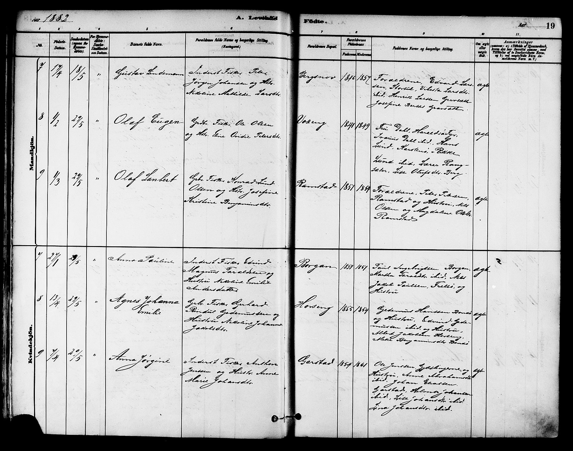 Ministerialprotokoller, klokkerbøker og fødselsregistre - Nord-Trøndelag, AV/SAT-A-1458/786/L0686: Parish register (official) no. 786A02, 1880-1887, p. 19