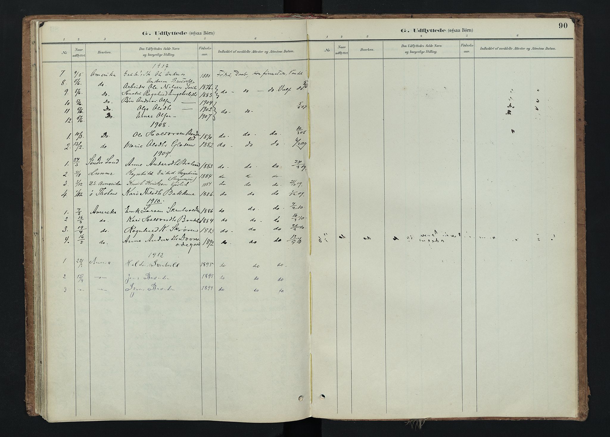 Nord-Aurdal prestekontor, SAH/PREST-132/H/Ha/Haa/L0015: Parish register (official) no. 15, 1896-1914, p. 90