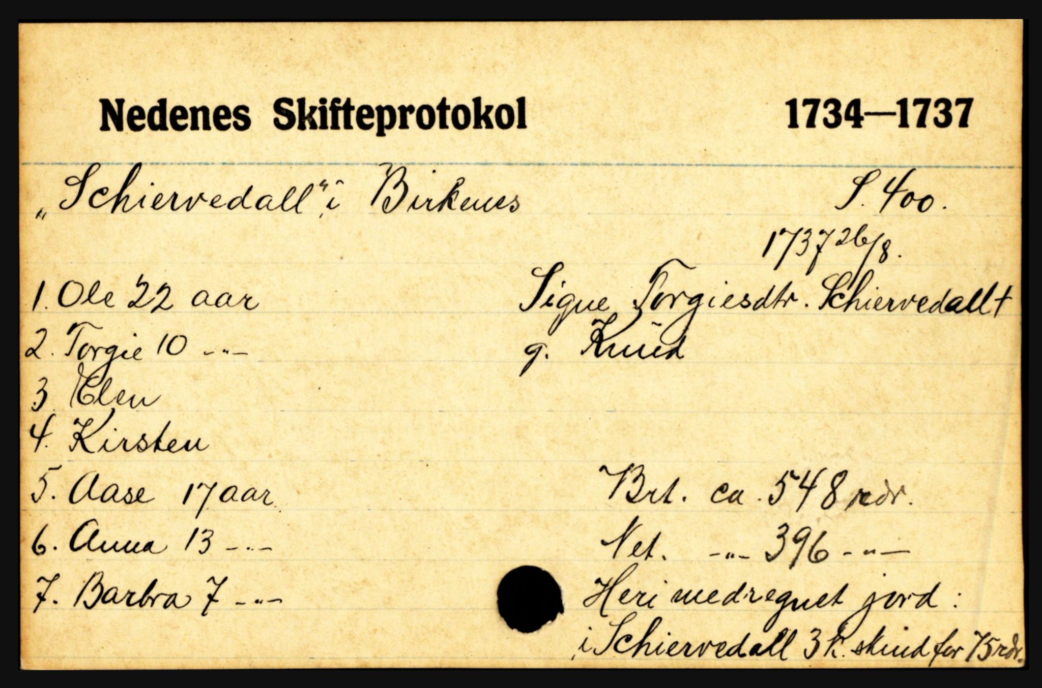 Nedenes sorenskriveri før 1824, AV/SAK-1221-0007/H, p. 26969