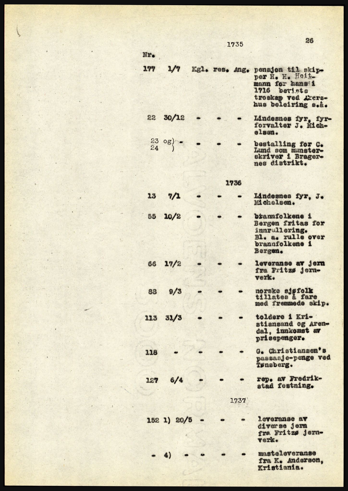 Riksarkivet, Seksjon for eldre arkiv og spesialsamlinger, AV/RA-EA-6797/H/Ha, 1953, p. 26