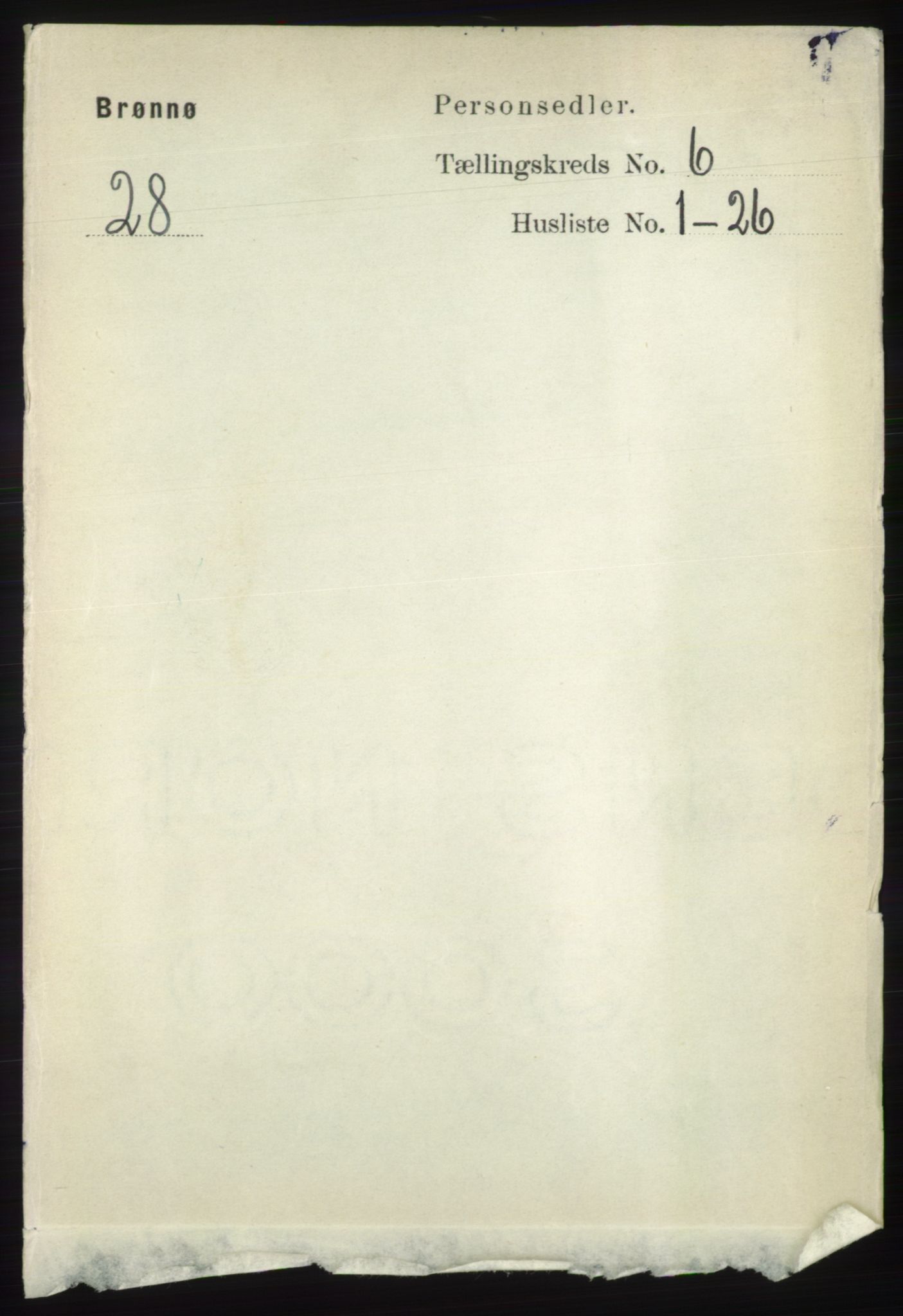 RA, 1891 census for 1814 Brønnøy, 1891, p. 3252