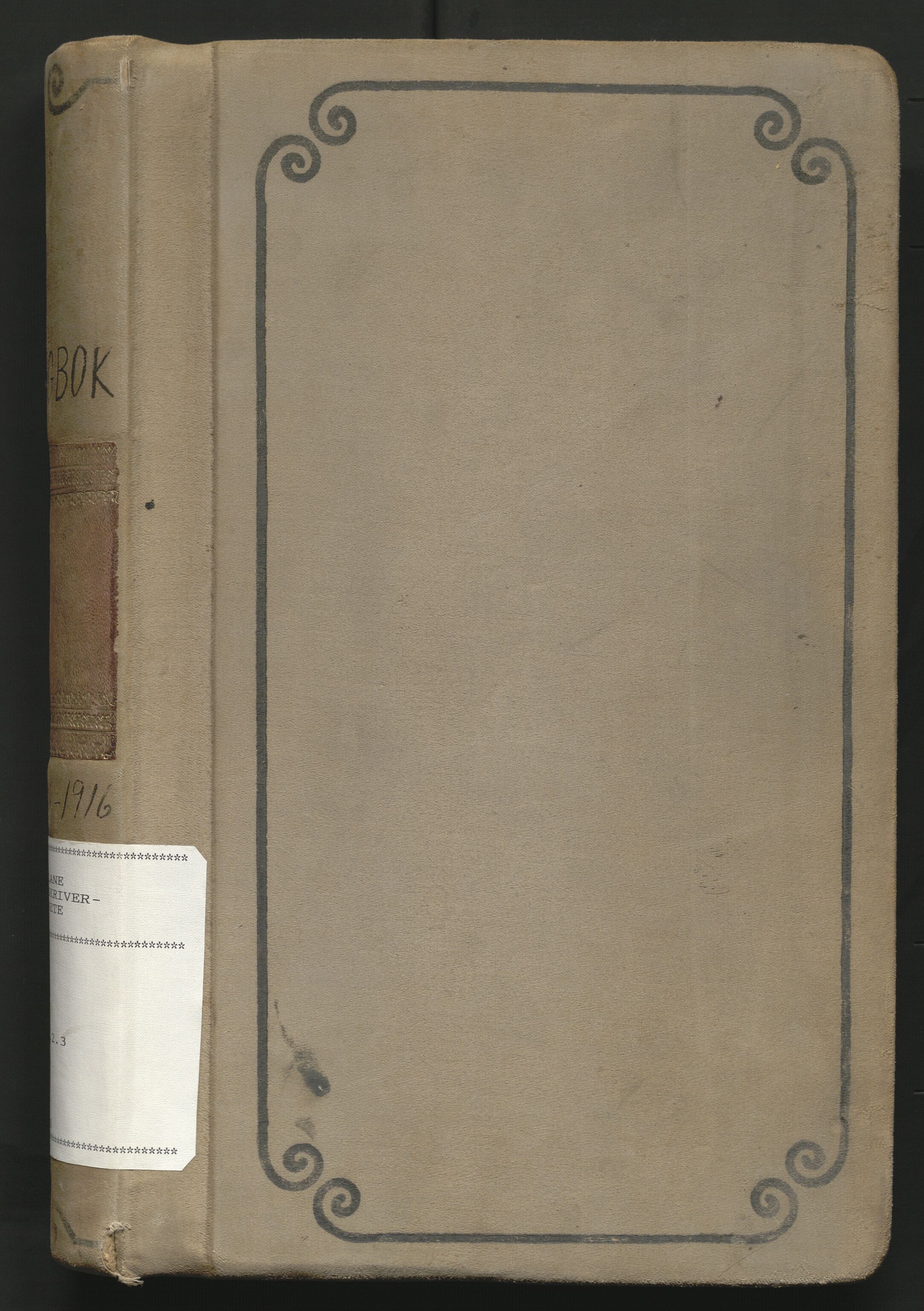 Dalane sorenskriveri, SAST/A-100309/001/3/30/30BA/L0009: TINGBOK, 1911-1916