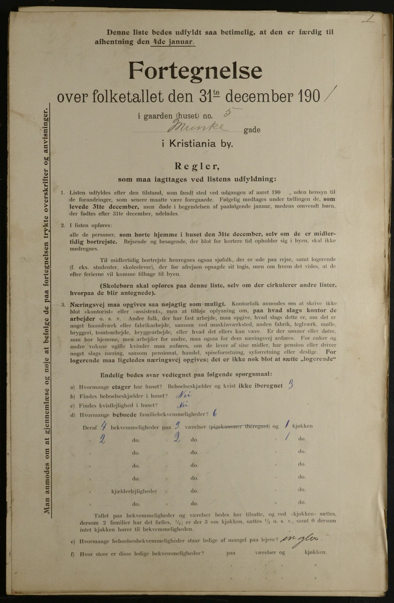 OBA, Municipal Census 1901 for Kristiania, 1901, p. 10440