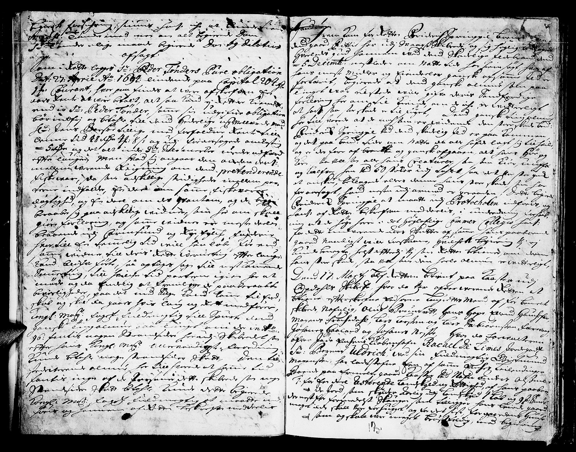 Sunnhordland sorenskrivar, AV/SAB-A-2401/1/F/Faa/L0024: Tingbøker, 1700, p. 11b-12a
