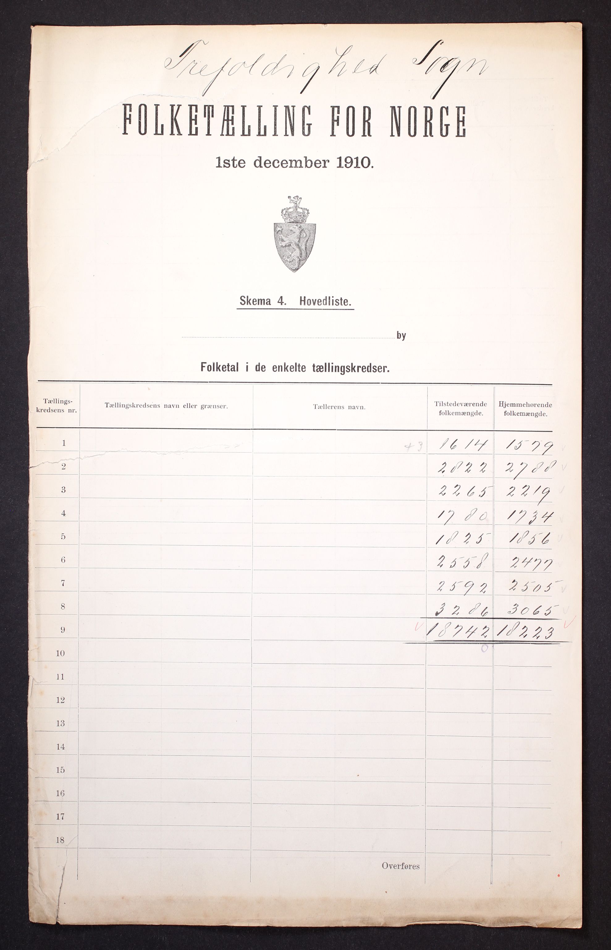 RA, 1910 census for Kristiania, 1910, p. 254