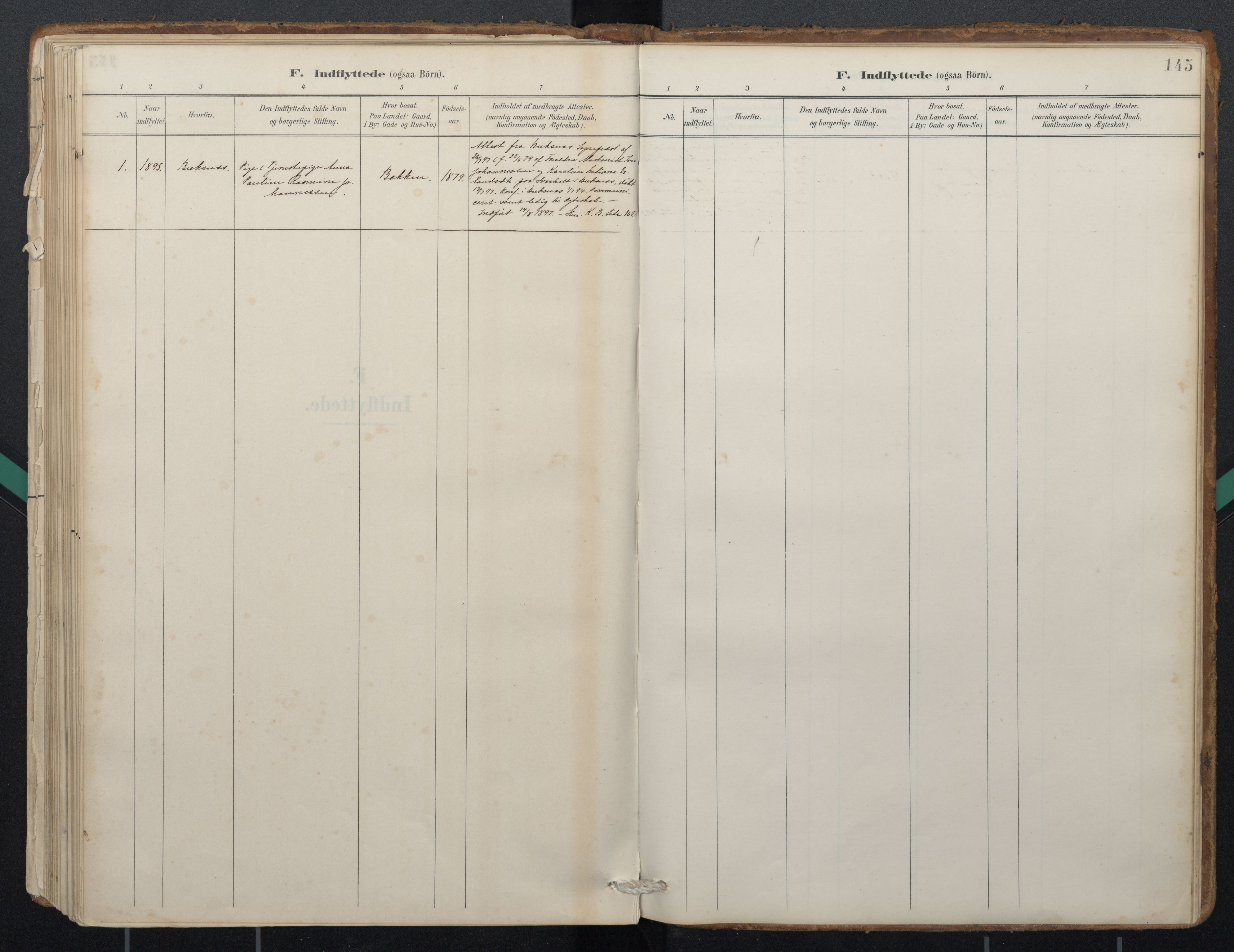 Ministerialprotokoller, klokkerbøker og fødselsregistre - Nordland, SAT/A-1459/884/L1193: Parish register (official) no. 884A01, 1888-1905, p. 145