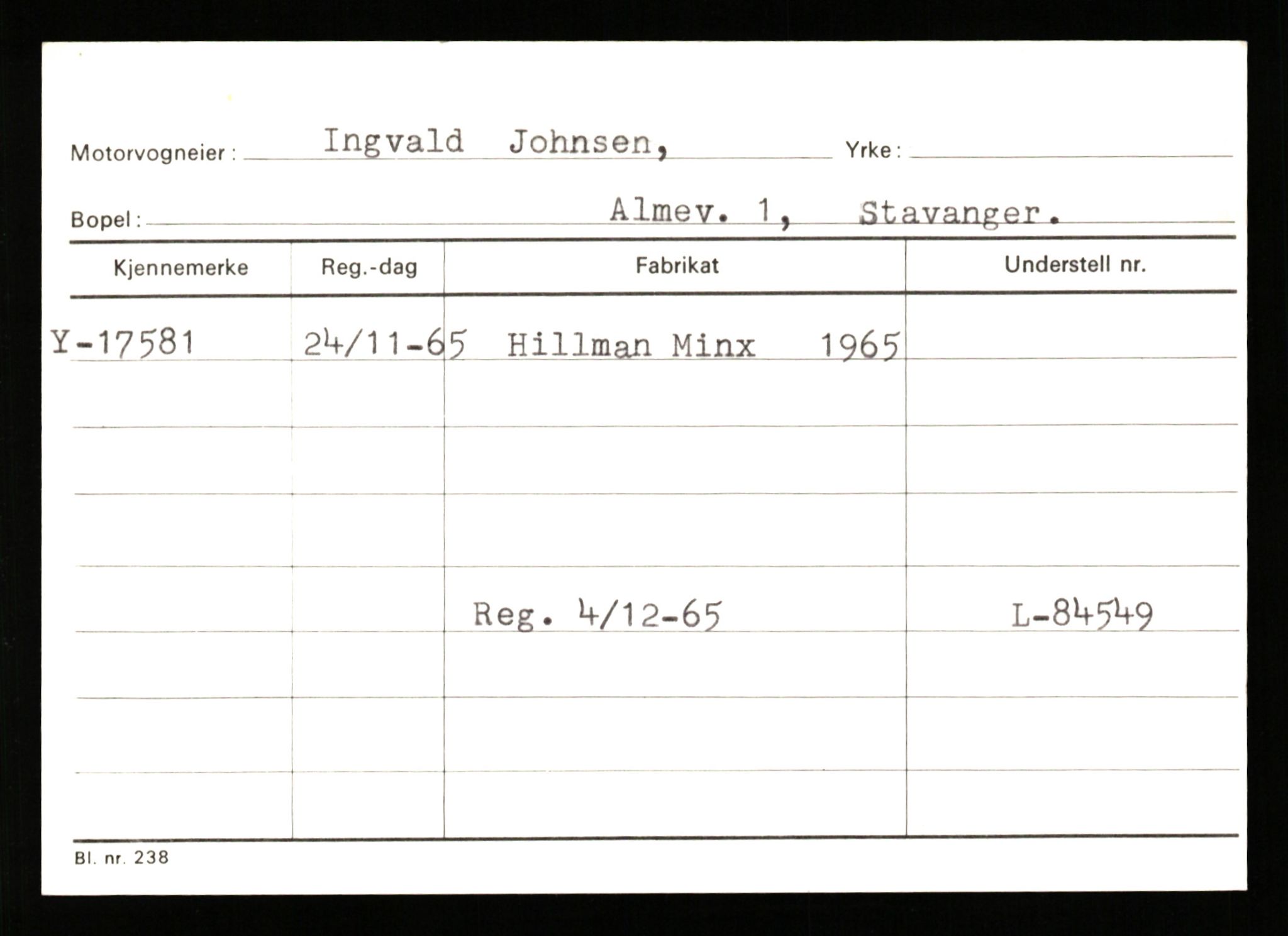 Stavanger trafikkstasjon, AV/SAST-A-101942/0/G/L0004: Registreringsnummer: 15497 - 22957, 1930-1971, p. 1059