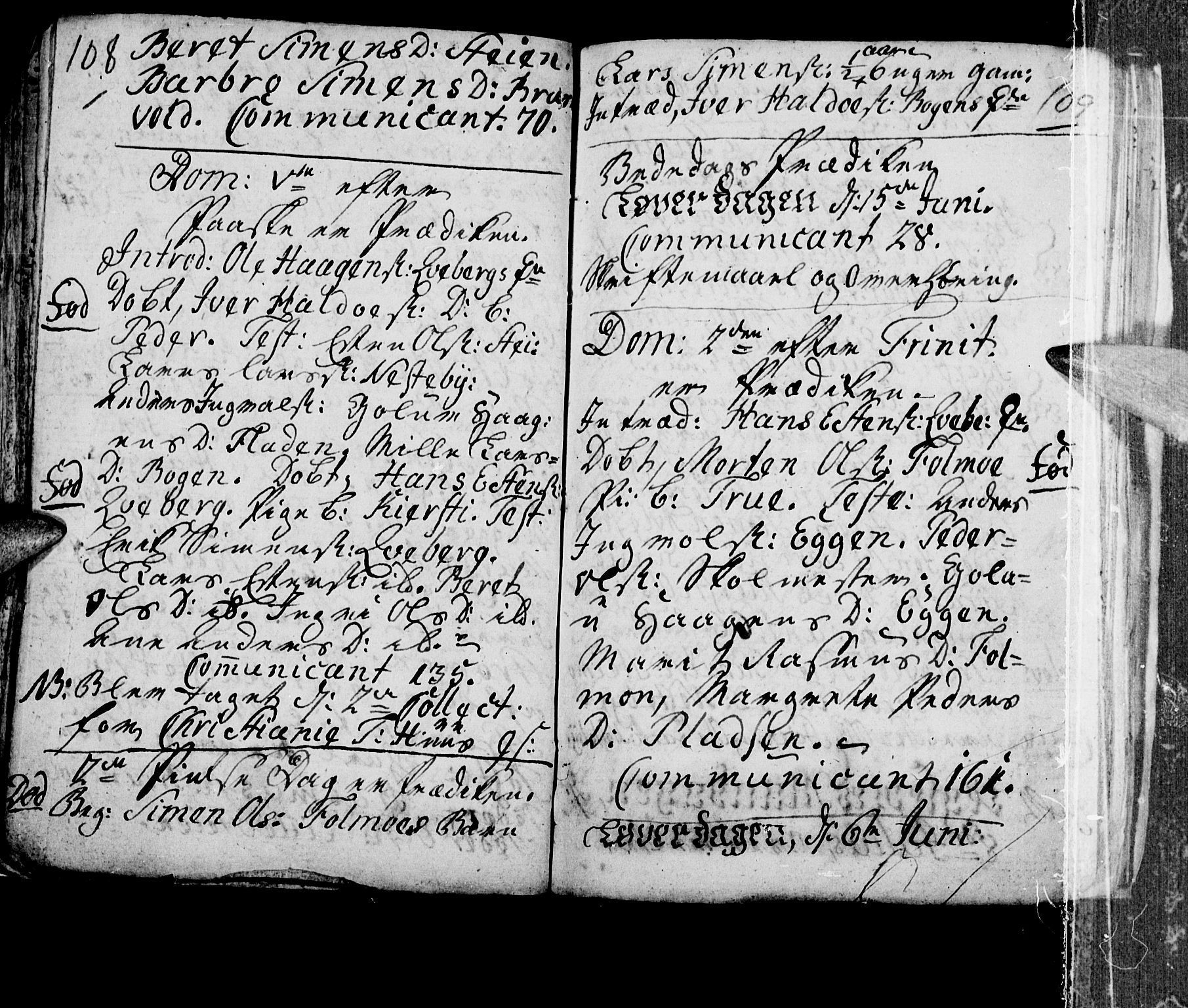 Tynset prestekontor, AV/SAH-PREST-058/H/Ha/Hab/L0009: Parish register (official) no. 9, 1769-1781, p. 108-109