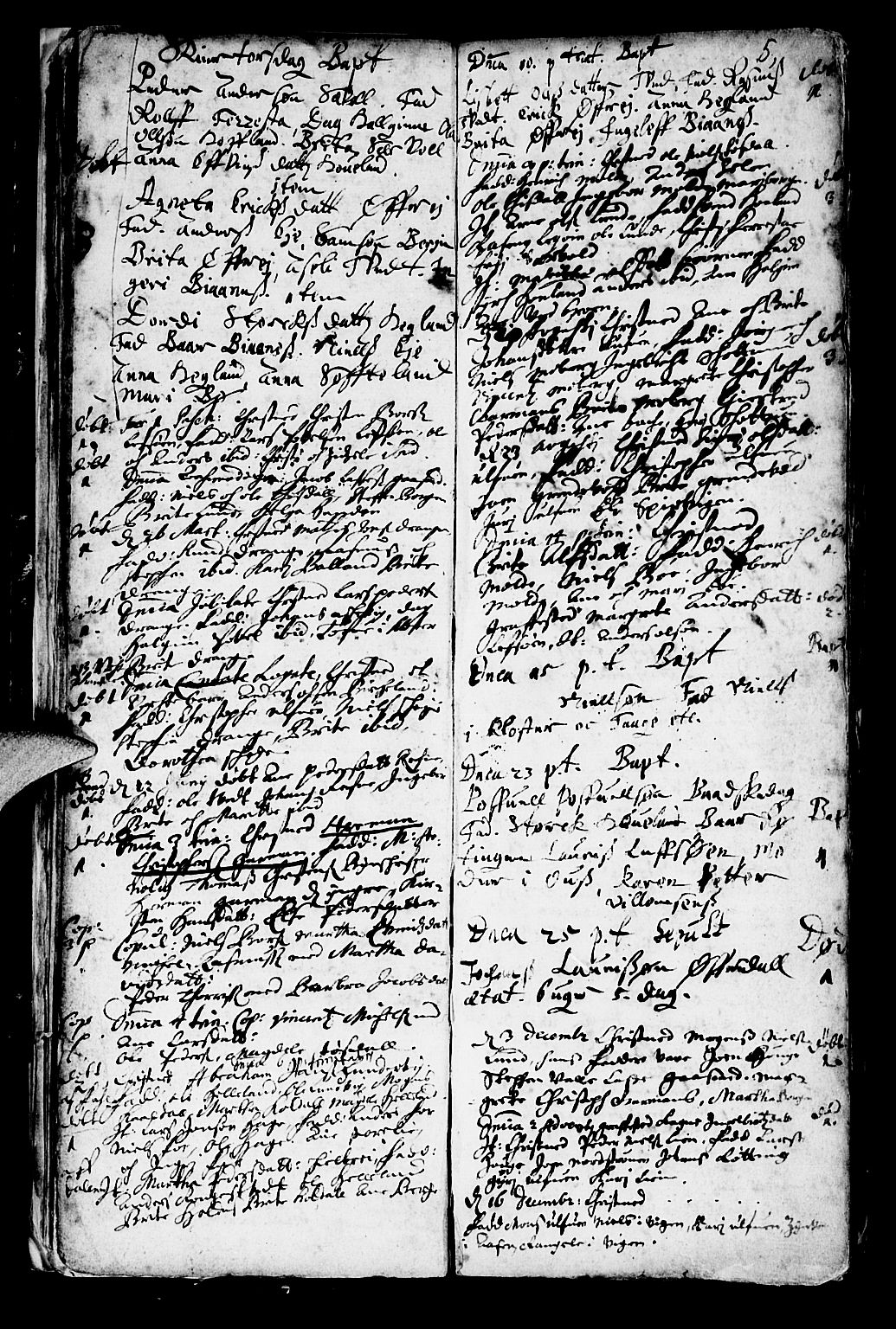 Os sokneprestembete, SAB/A-99929: Parish register (official) no. A 1, 1669-1722, p. 5