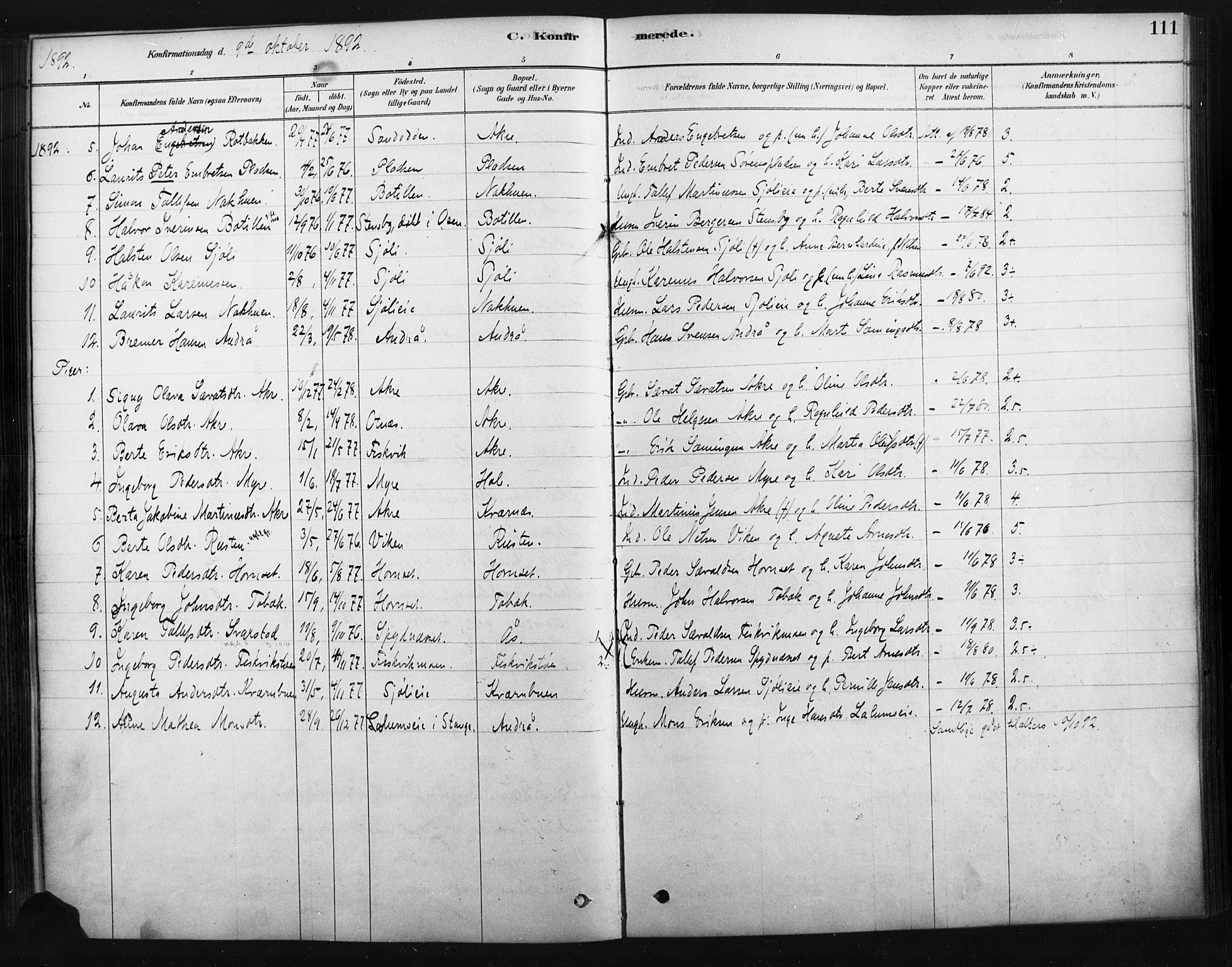 Rendalen prestekontor, AV/SAH-PREST-054/H/Ha/Haa/L0010: Parish register (official) no. 10, 1878-1901, p. 111