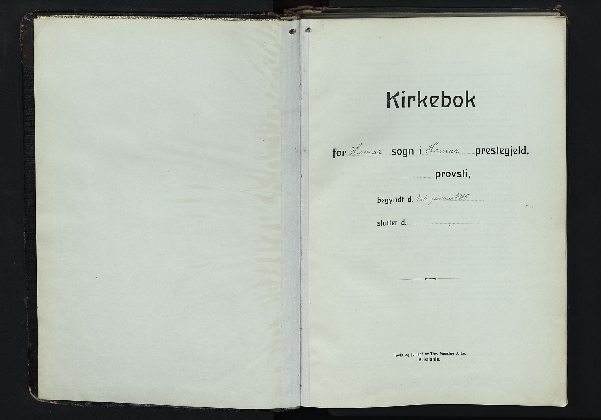 Hamar prestekontor, AV/SAH-DOMPH-002/H/Ha/Hab/L0004: Parish register (copy) no. 4, 1915-1942