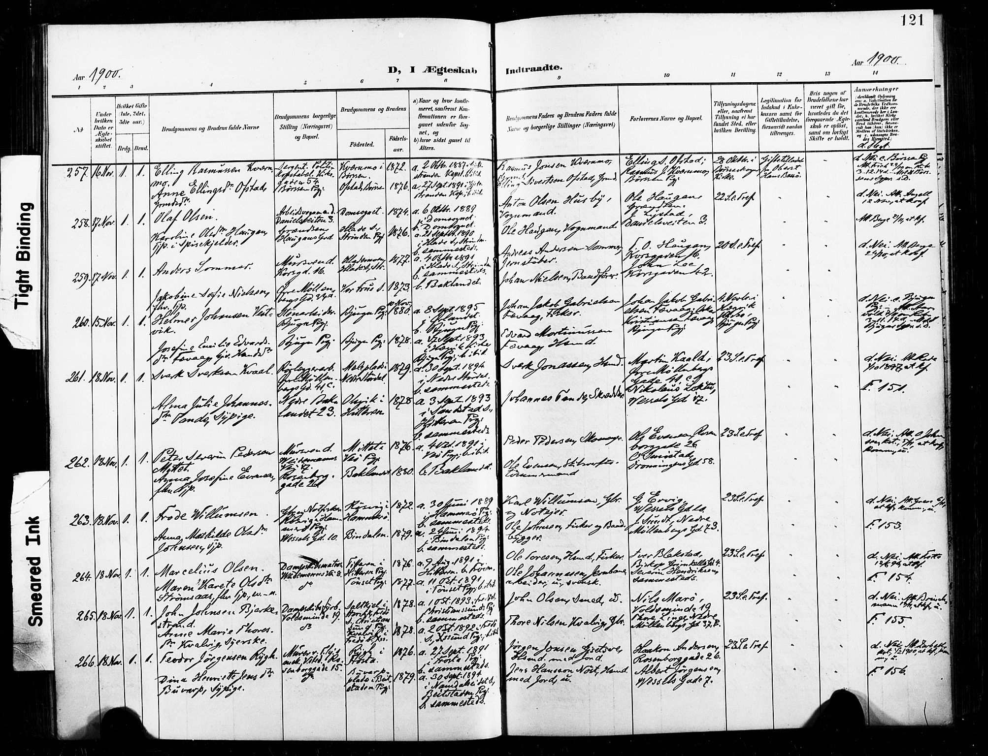 Ministerialprotokoller, klokkerbøker og fødselsregistre - Sør-Trøndelag, AV/SAT-A-1456/604/L0198: Parish register (official) no. 604A19, 1893-1900, p. 121