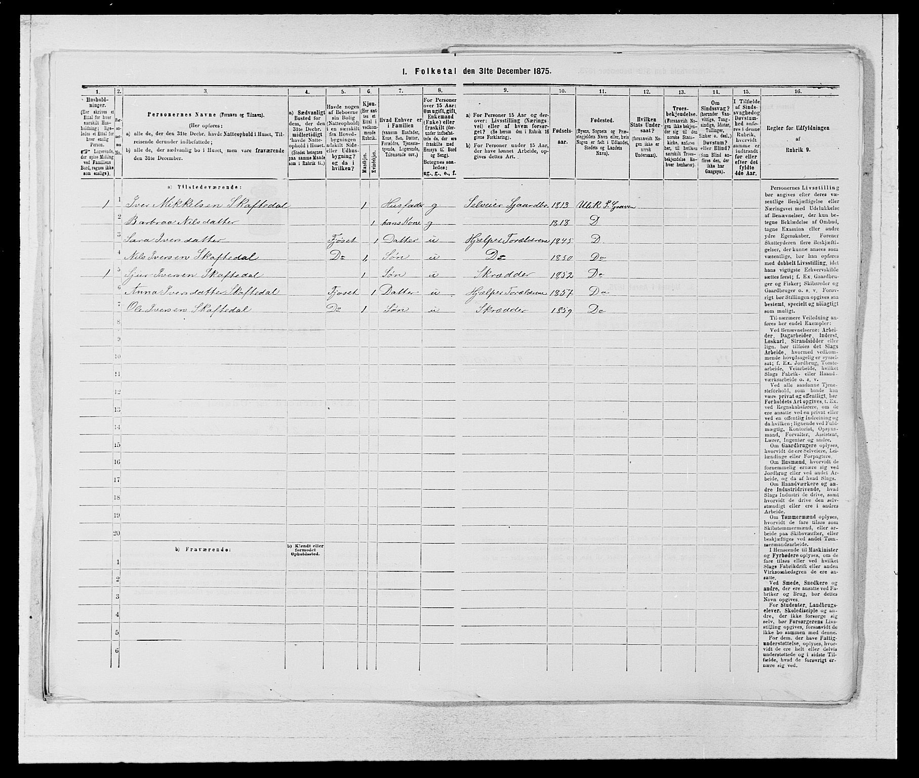 SAB, 1875 census for 1233P Ulvik, 1875, p. 766