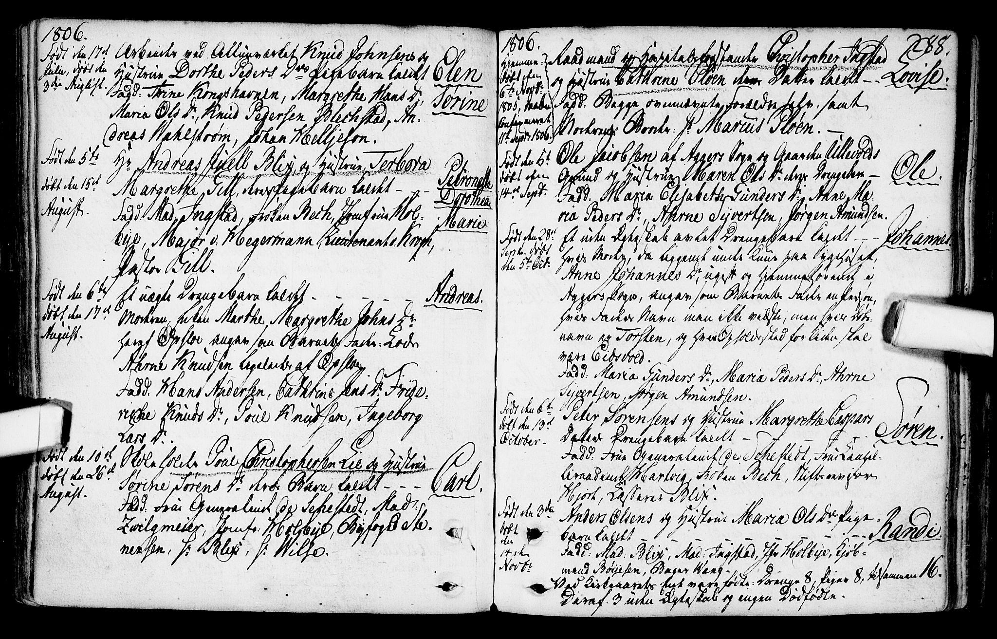 Gamlebyen prestekontor Kirkebøker, AV/SAO-A-10884/F/Fa/L0001: Parish register (official) no. 1, 1734-1818, p. 288