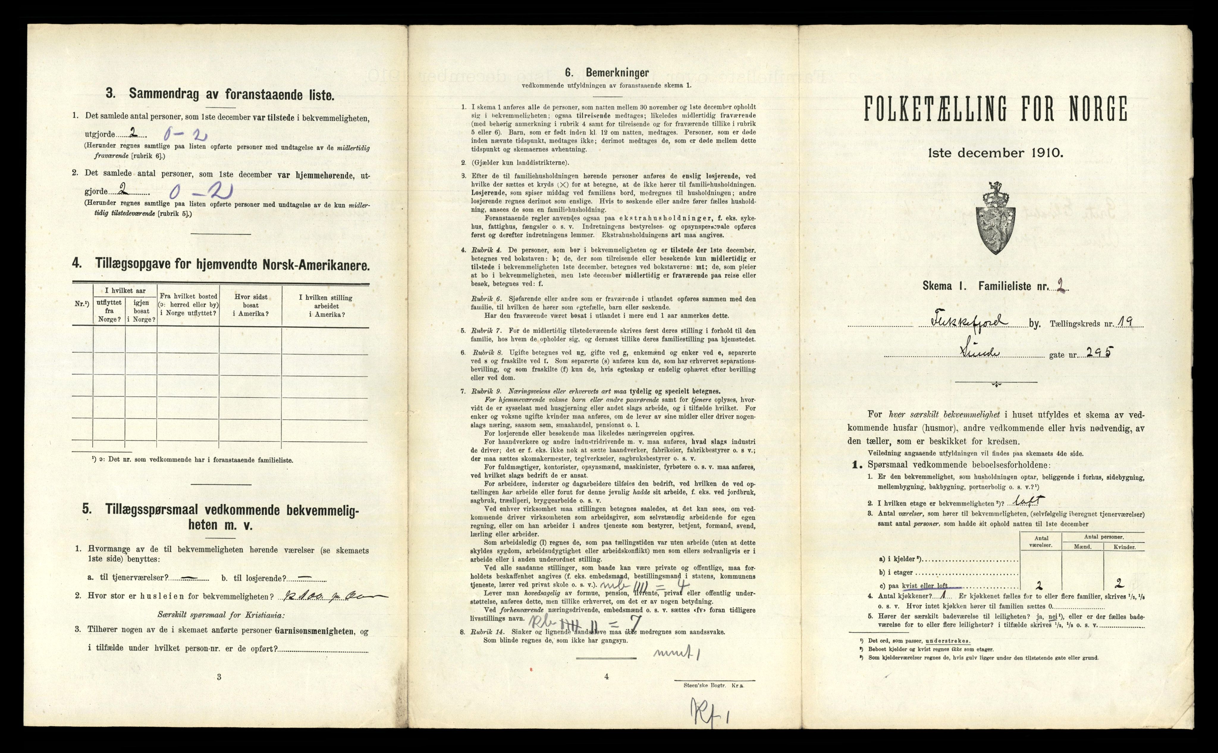 RA, 1910 census for Flekkefjord, 1910, p. 1582