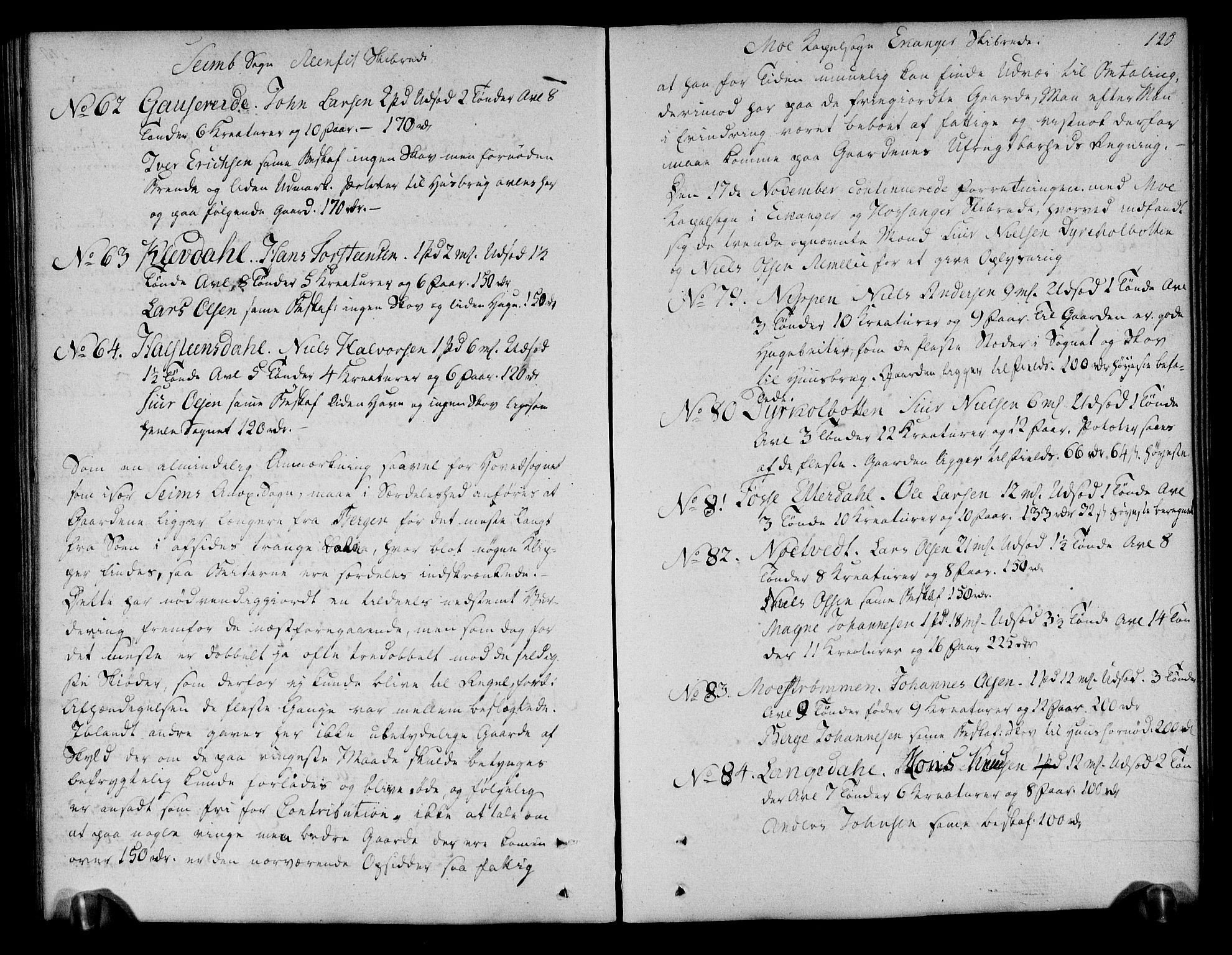 Rentekammeret inntil 1814, Realistisk ordnet avdeling, AV/RA-EA-4070/N/Ne/Nea/L0110: Nordhordland og Voss fogderi. Deliberasjonsprotokoll, 1803, p. 127