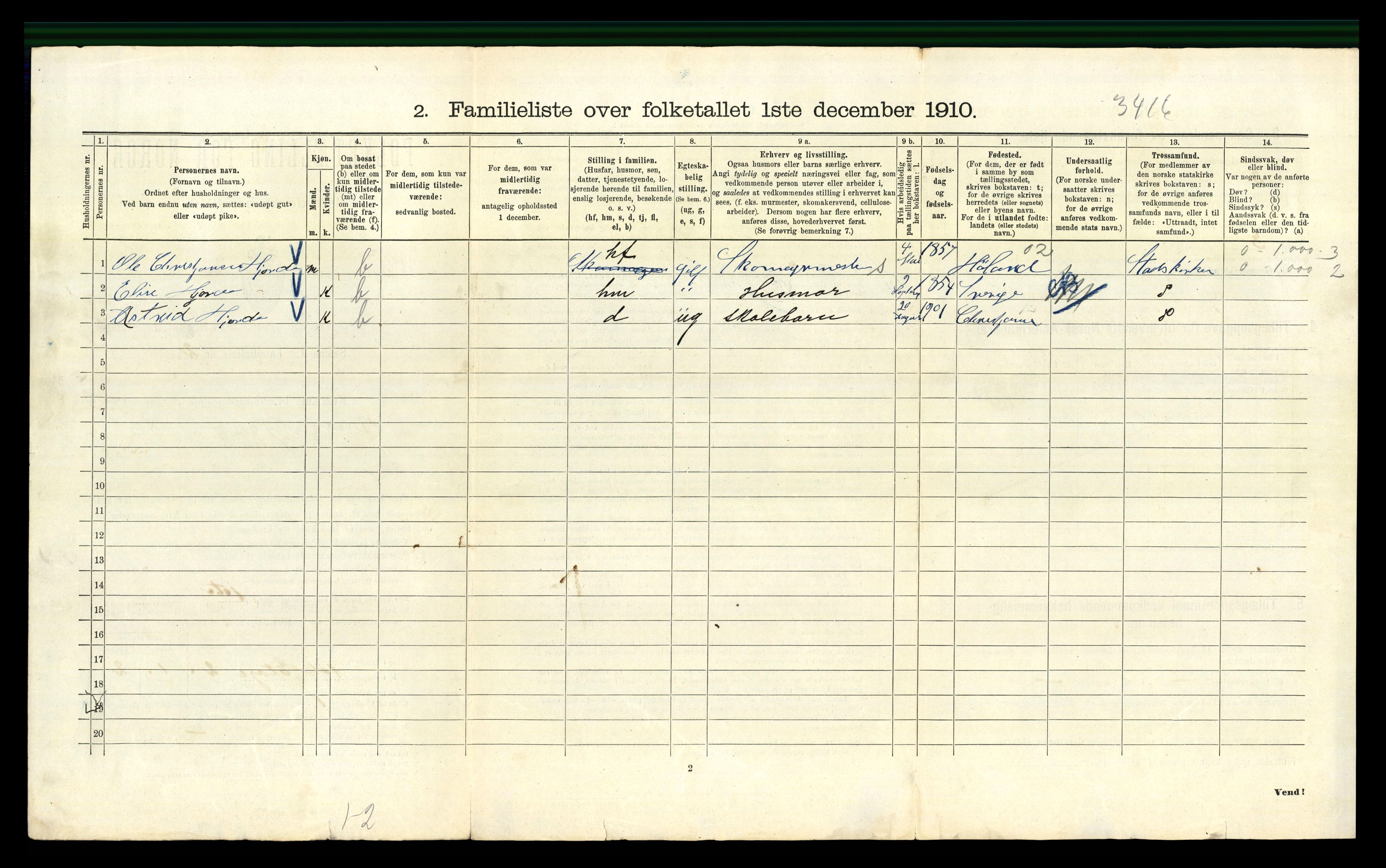 RA, 1910 census for Kristiania, 1910, p. 9912