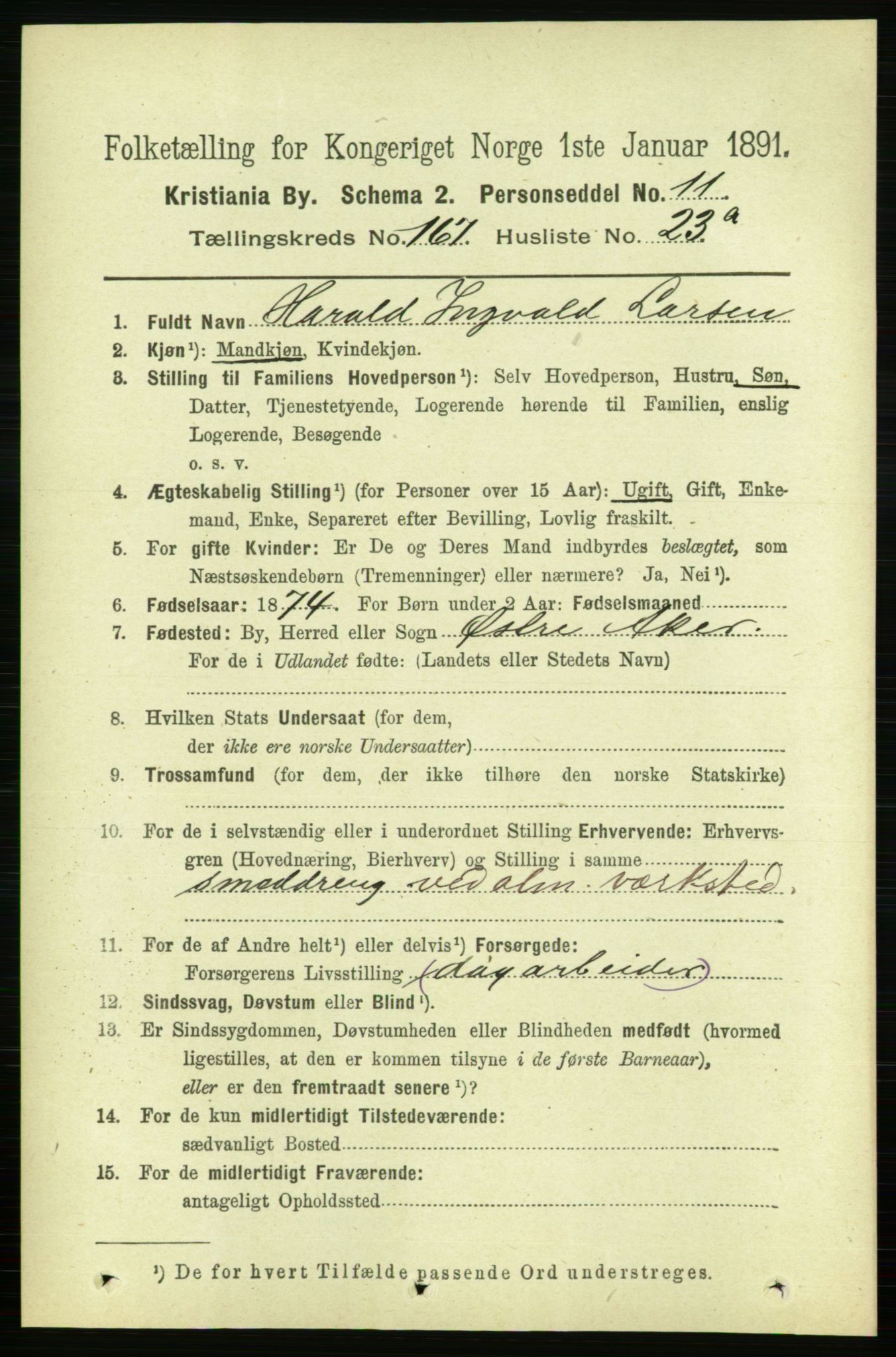 RA, 1891 census for 0301 Kristiania, 1891, p. 97776