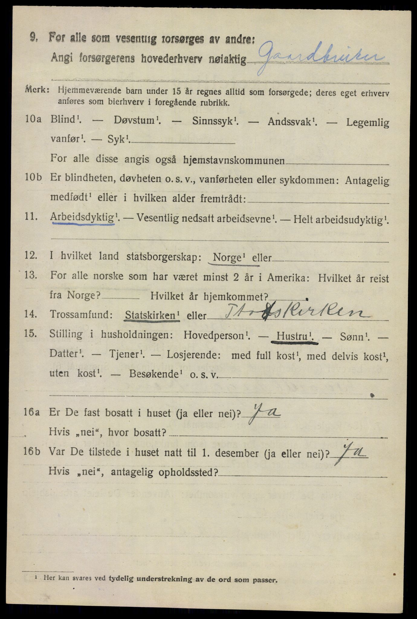 SAO, 1920 census for Skedsmo, 1920, p. 3700