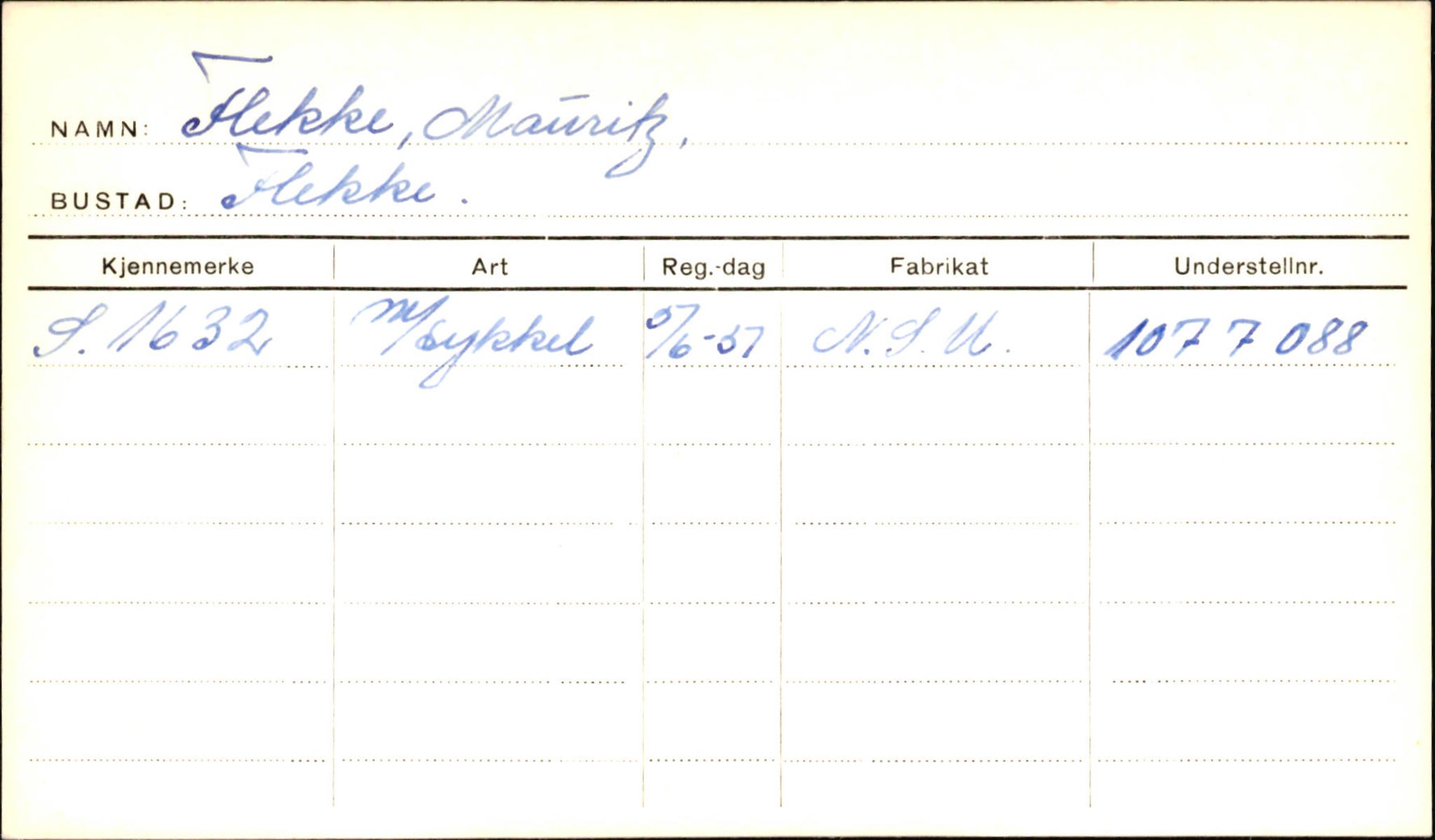 Statens vegvesen, Sogn og Fjordane vegkontor, AV/SAB-A-5301/4/F/L0001D: Eigarregister Fjordane til 1.6.1961, 1930-1961, p. 9