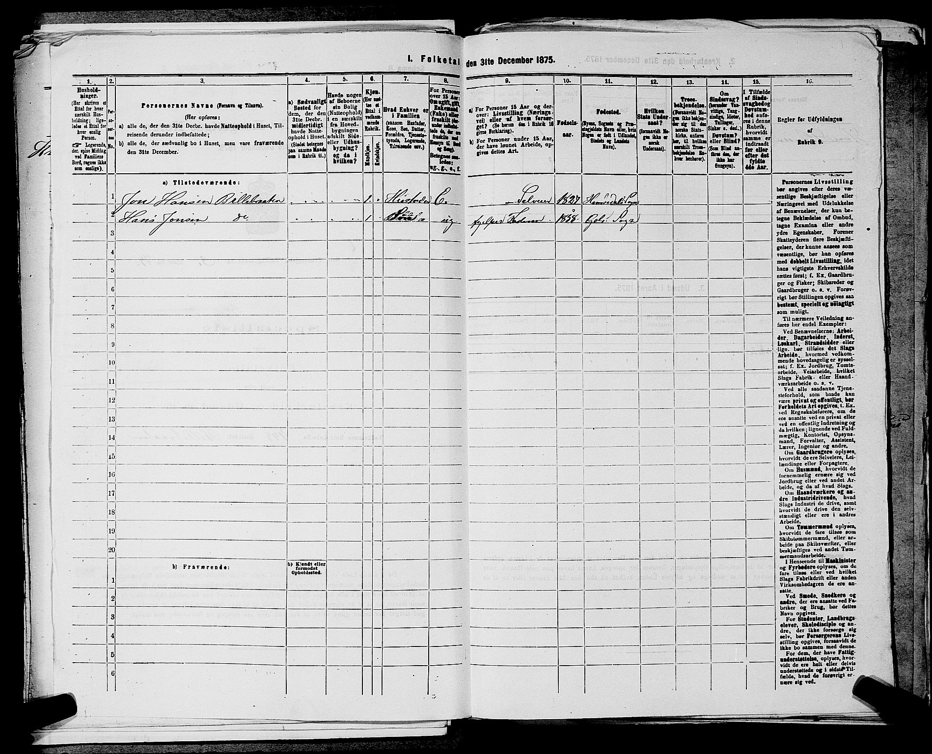 SAKO, 1875 census for 0617P Gol, 1875, p. 583