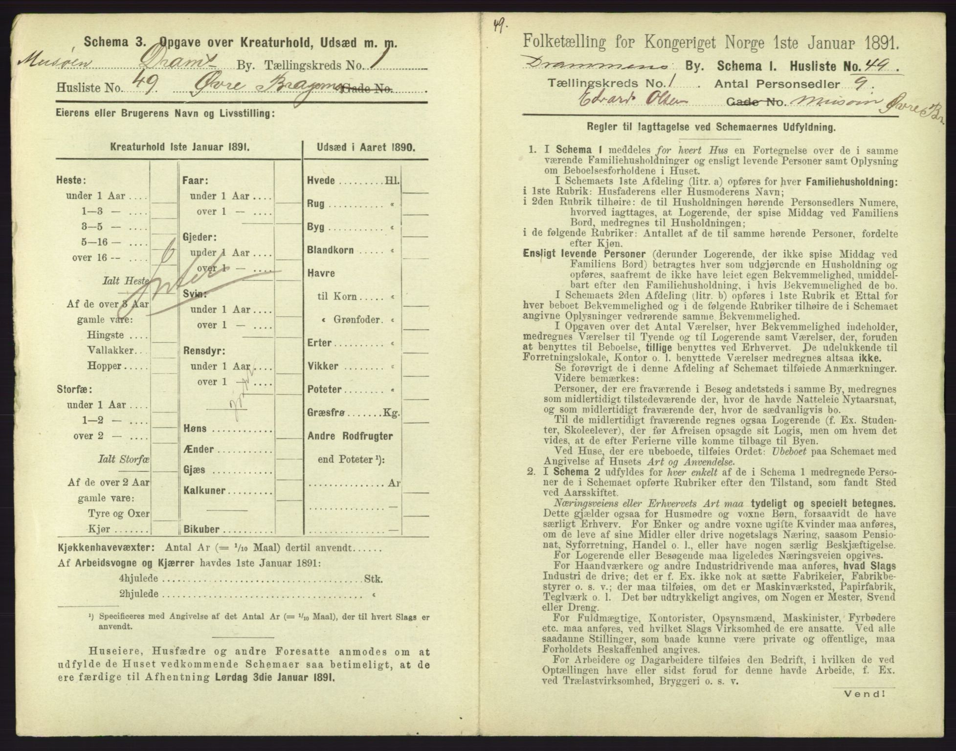 RA, 1891 census for 0602 Drammen, 1891, p. 193