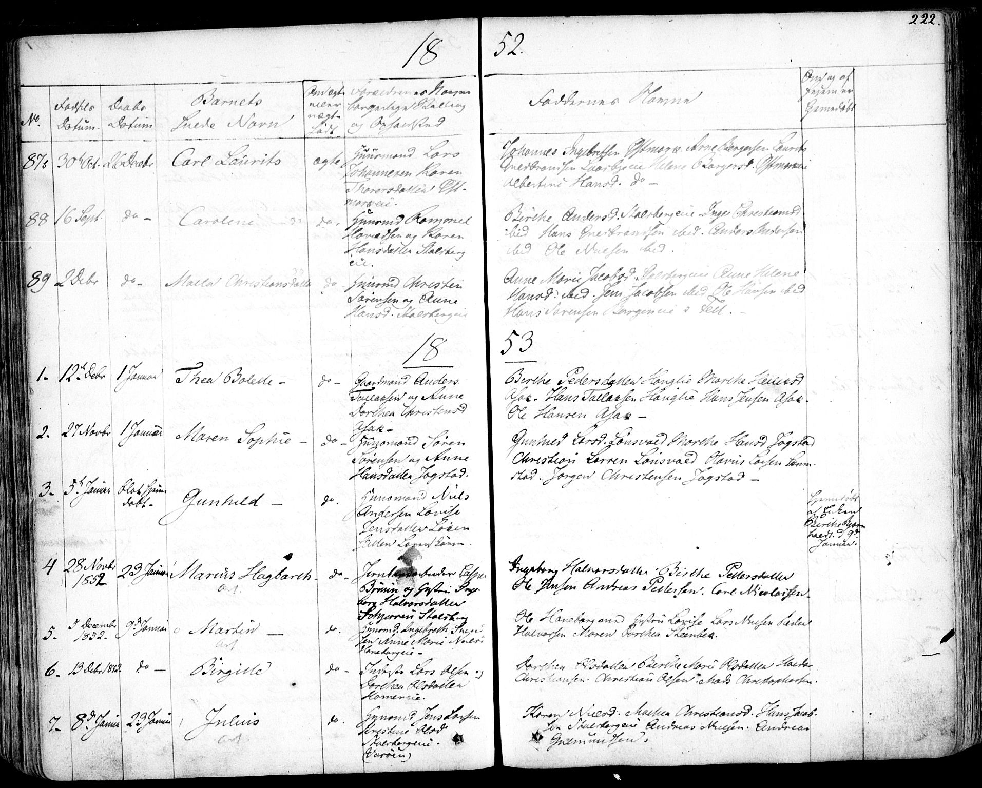 Skedsmo prestekontor Kirkebøker, SAO/A-10033a/F/Fa/L0009: Parish register (official) no. I 9, 1830-1853, p. 222