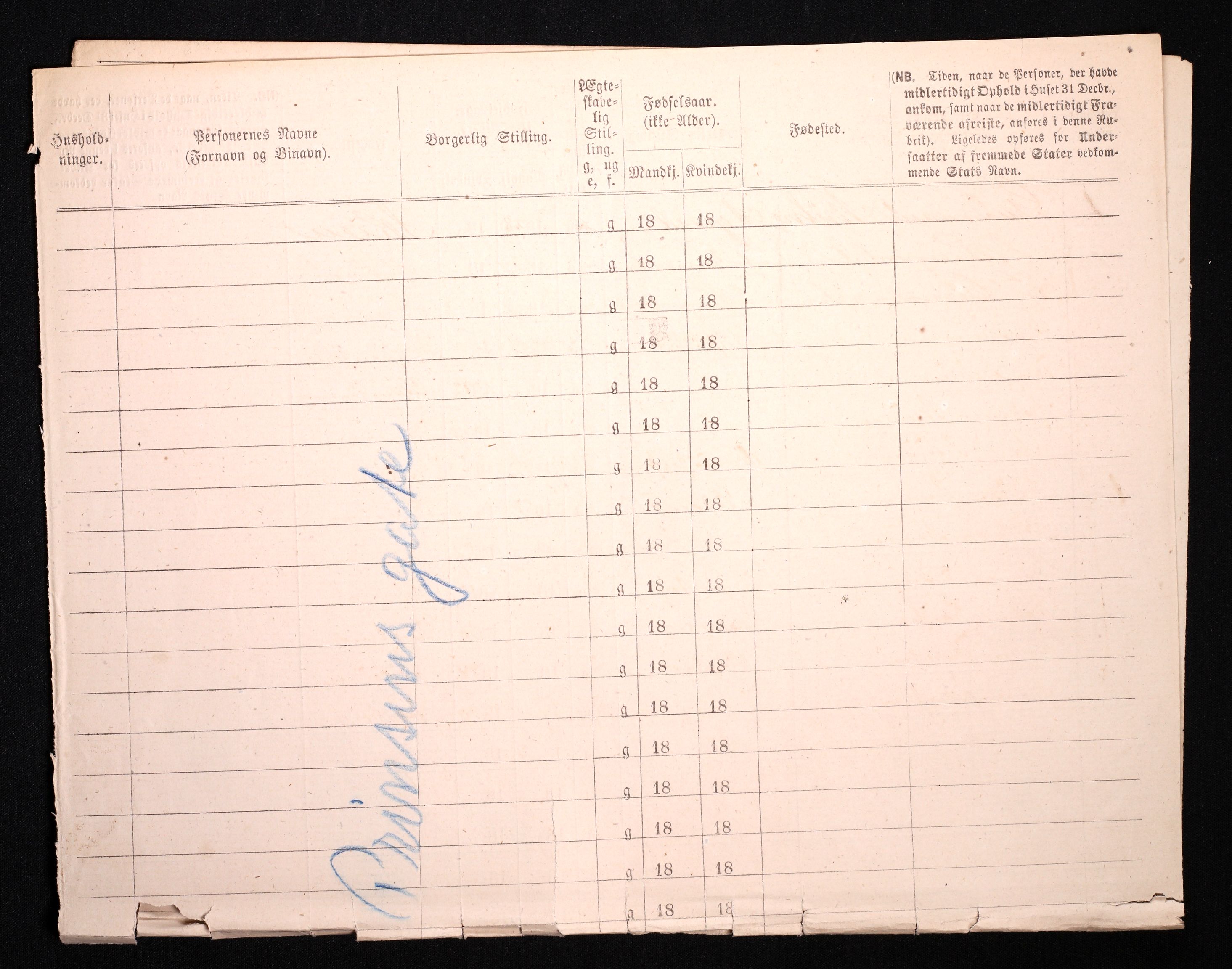 RA, 1870 census for 0301 Kristiania, 1870, p. 2788