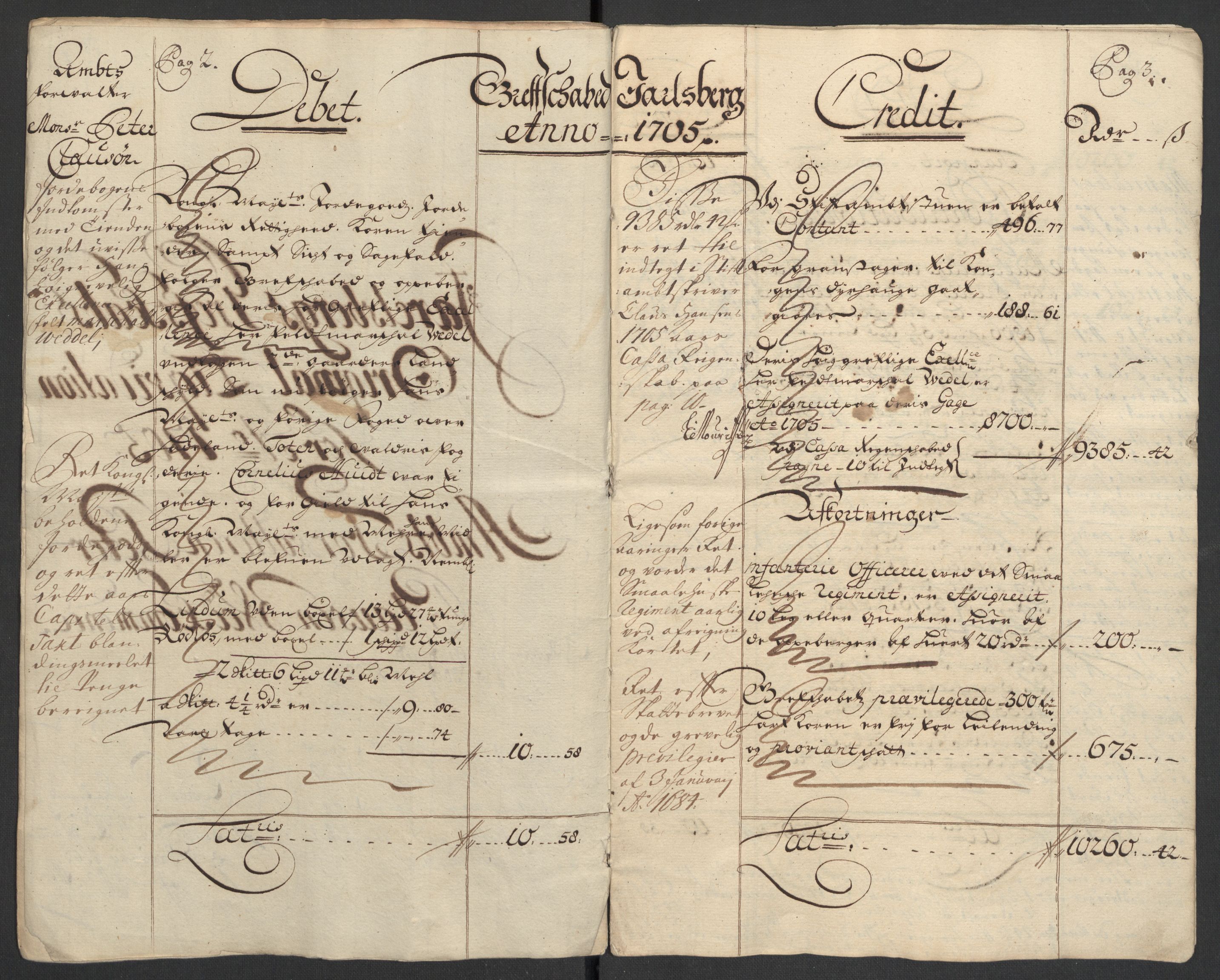 Rentekammeret inntil 1814, Reviderte regnskaper, Fogderegnskap, RA/EA-4092/R32/L1871: Fogderegnskap Jarlsberg grevskap, 1703-1705, p. 403