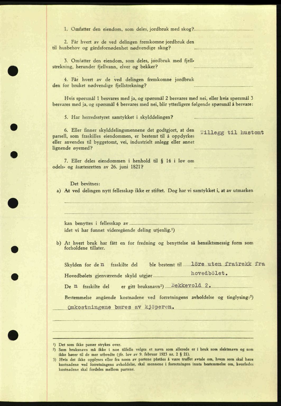 Tønsberg sorenskriveri, AV/SAKO-A-130/G/Ga/Gaa/L0014: Mortgage book no. A14, 1943-1944, Diary no: : 3106/1943