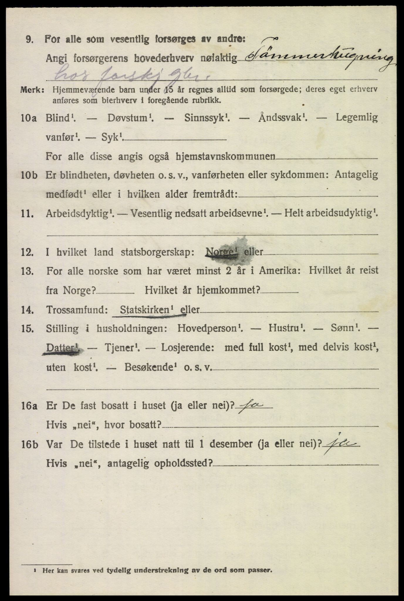 SAH, 1920 census for Øvre Rendal, 1920, p. 2442