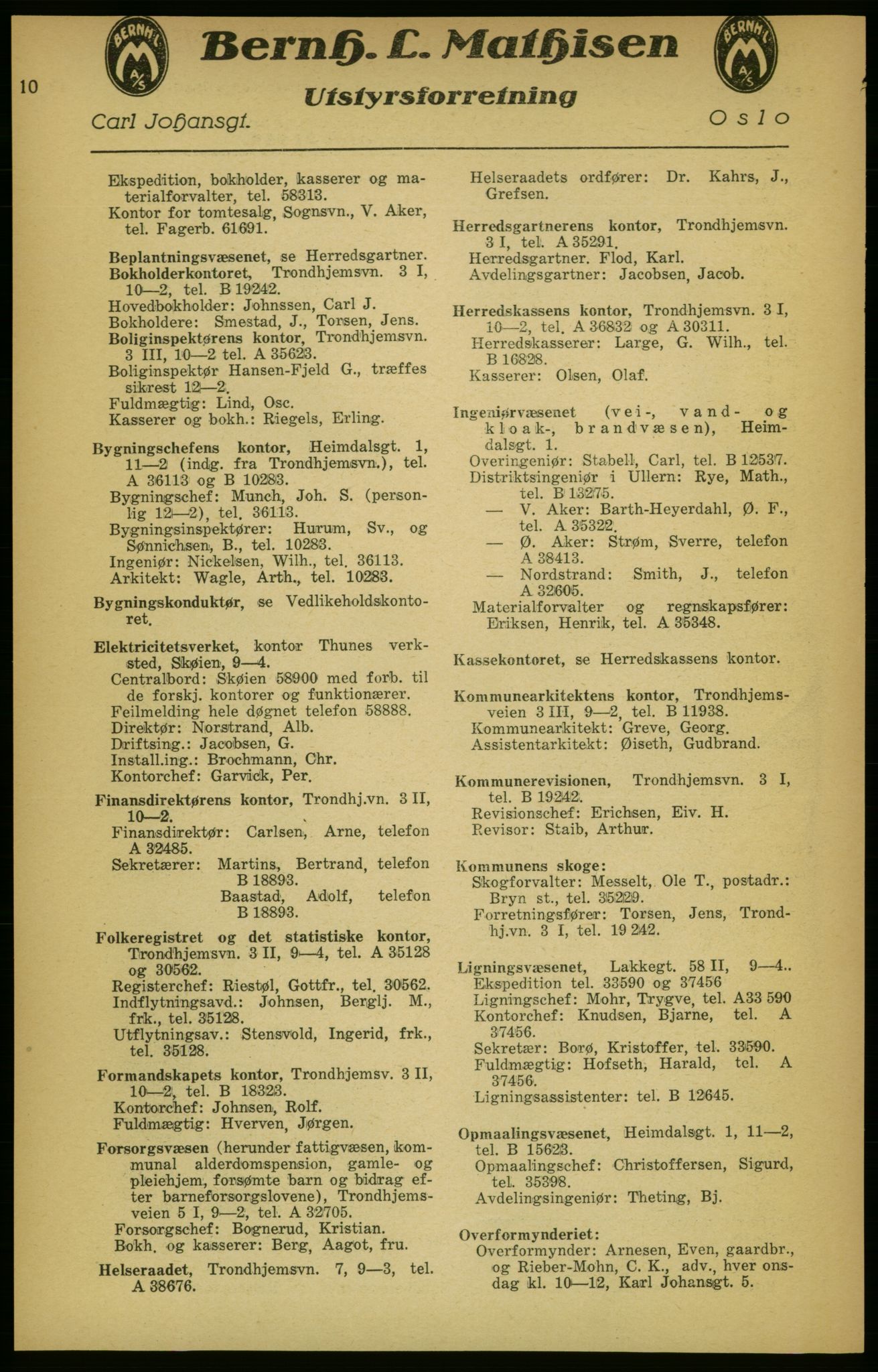 Aker adressebok/adressekalender, PUBL/001/A/003: Akers adressekalender, 1924-1925, p. 10